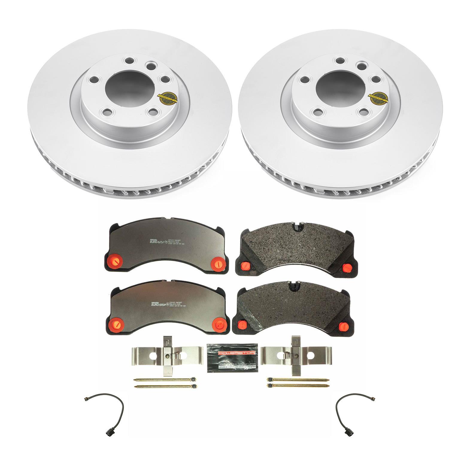 Power Stop 11-12 Porsche Cayenne Front & Rear Euro-Stop Brake Kit (1x psbESK5979, 1x psbESK6042) thumbnail 5