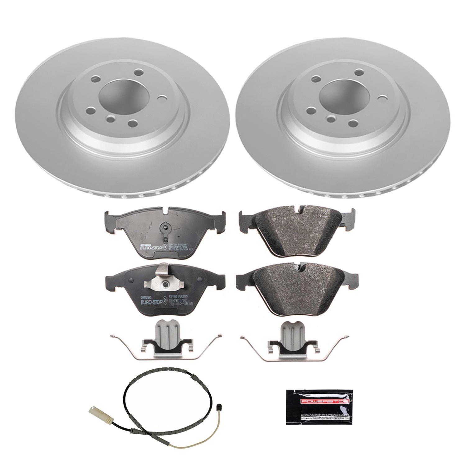 Power Stop 11-13 BMW 335i xDrive Front & Rear Euro-Stop Brake Kit (1x psbESK5982, 1x psbESK6058) thumbnail 9