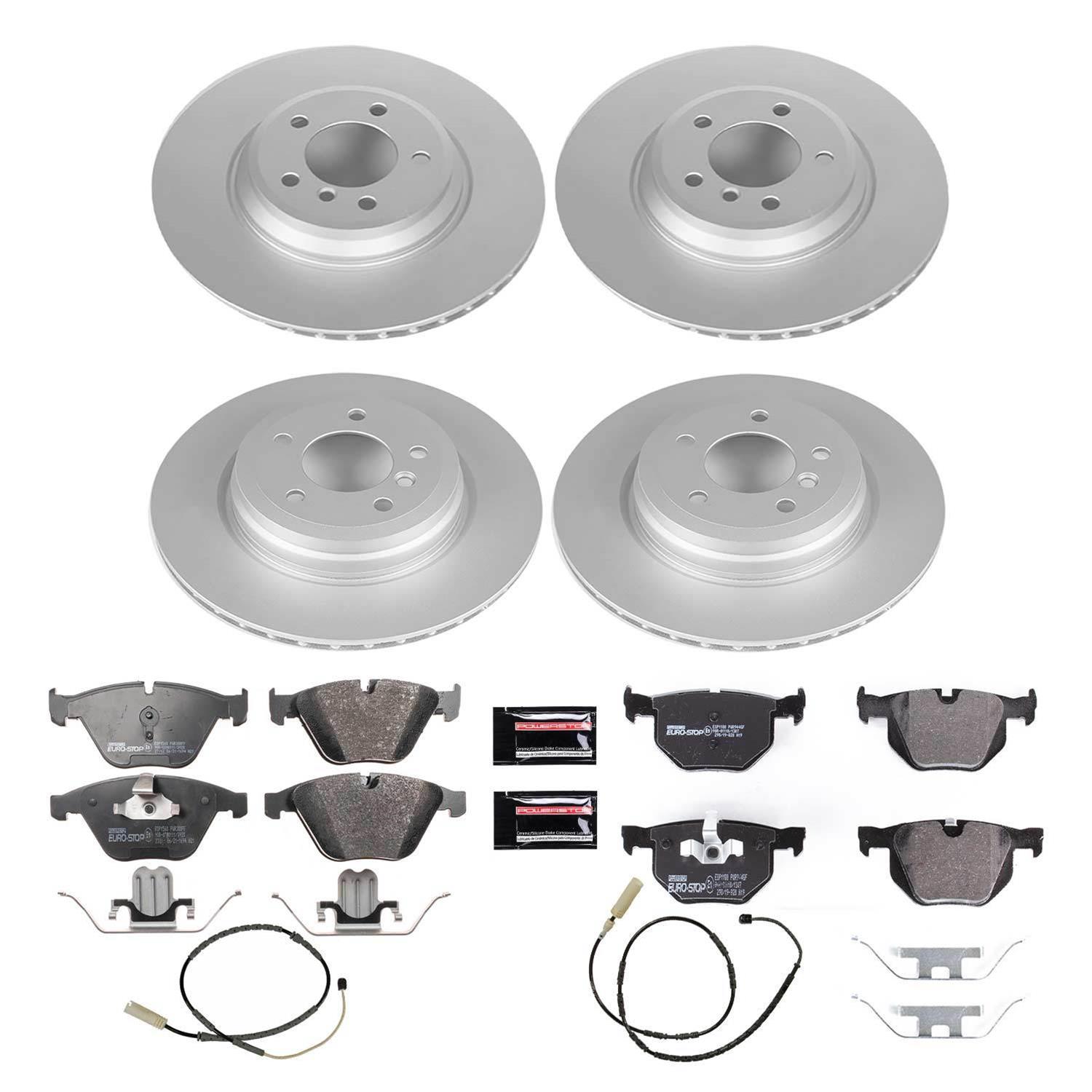 Power Stop 11-13 BMW 335i xDrive Front & Rear Euro-Stop Brake Kit (1x psbESK5982, 1x psbESK6058) thumbnail 6