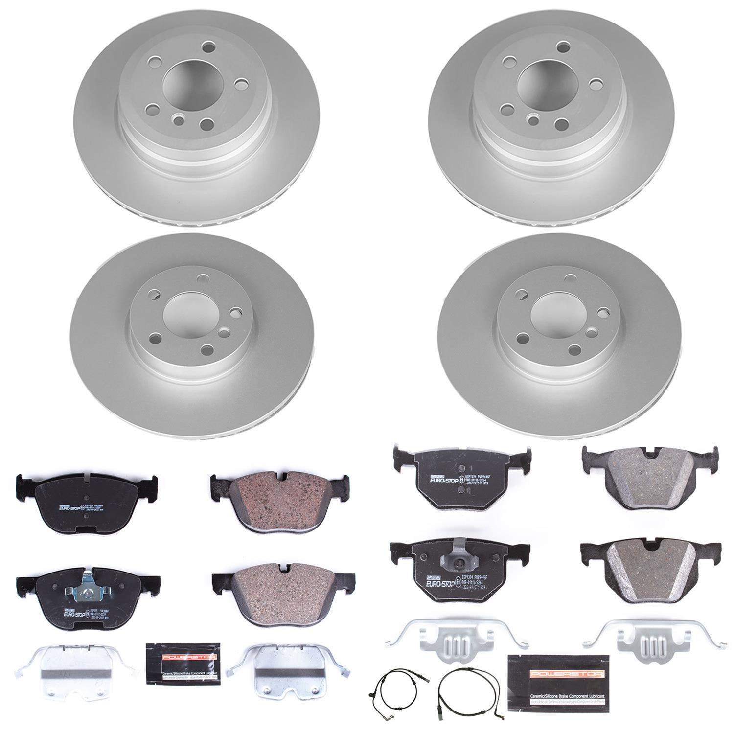 Power Stop 07-10 BMW X5 Front & Rear Euro-Stop Brake Kit (1x psbESK5984, 1x psbESK4693) thumbnail 2