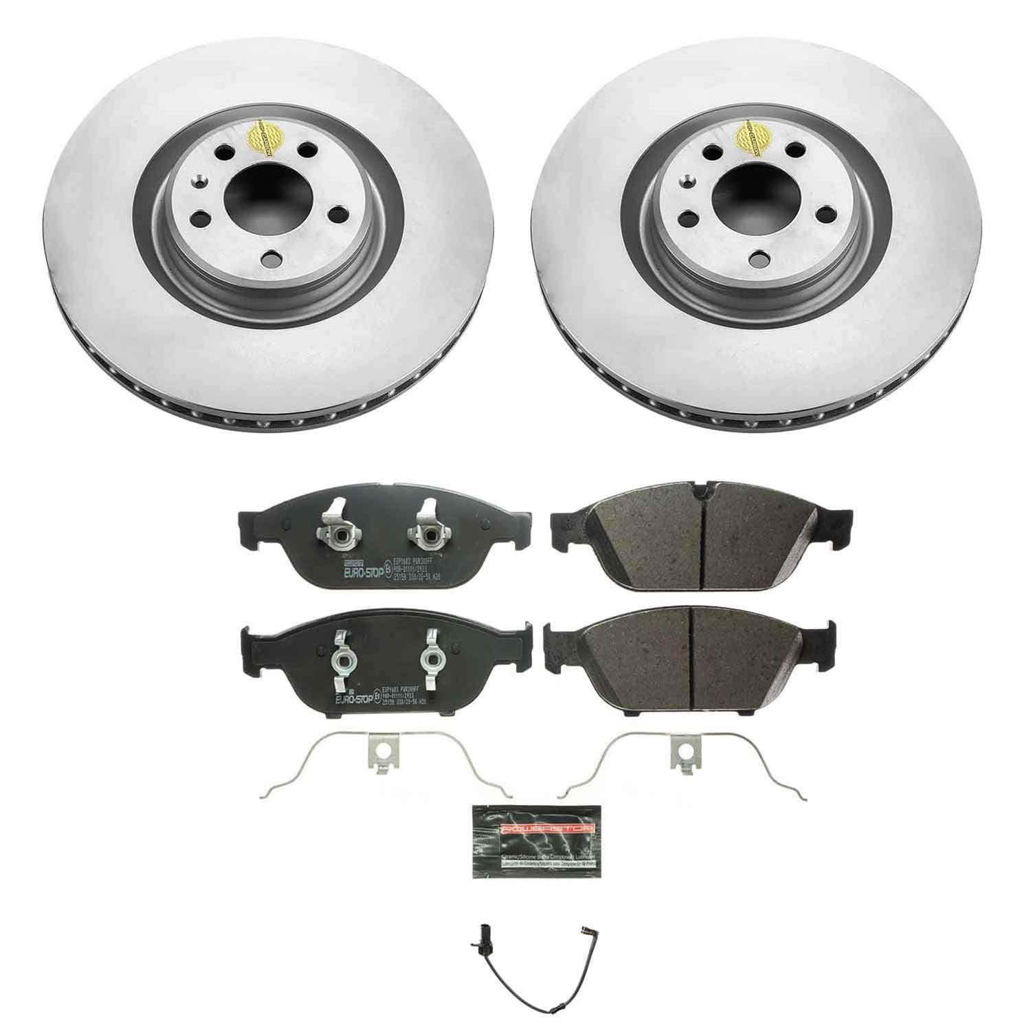 Power Stop 17-18 Audi A6 Front & Rear Euro-Stop Brake Kit (1x psbESK6139, 1x psbESK6129) thumbnail 8