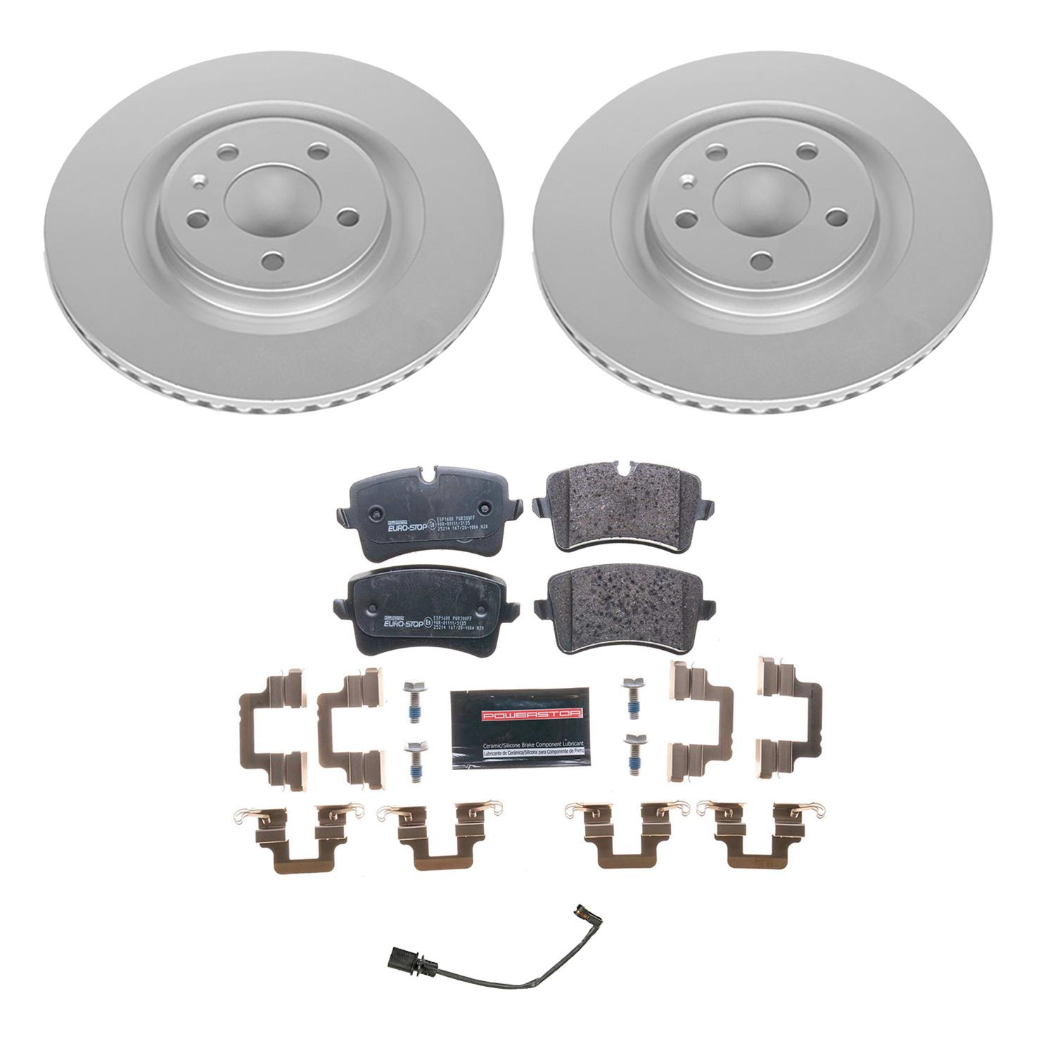 Power Stop 17-18 Audi A6 Front & Rear Euro-Stop Brake Kit (1x psbESK6139, 1x psbESK6129) thumbnail 9