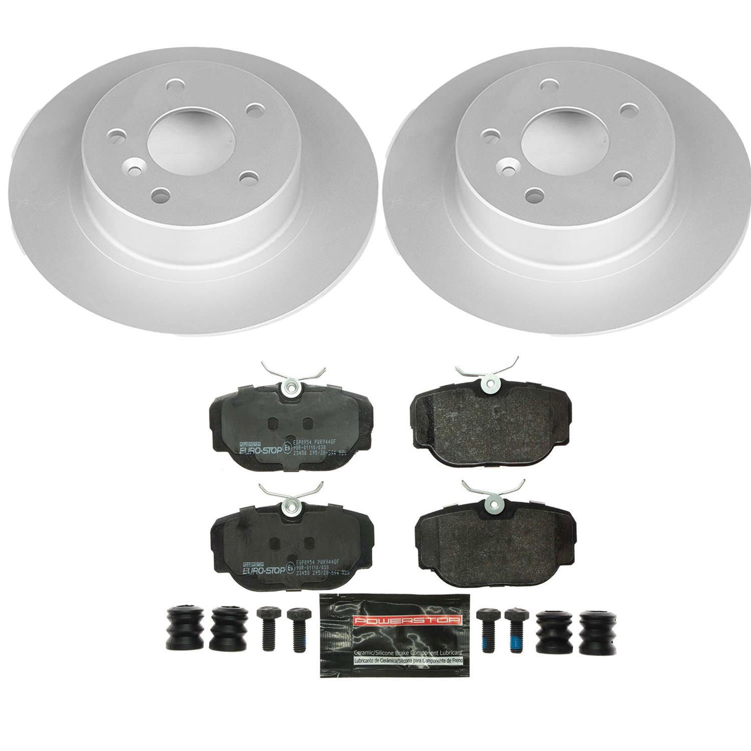 Power Stop 99-04 Land Rover Discovery Front & Rear Euro-Stop Brake Kit (1x psbESK5106, 1x psbESK6152) thumbnail 8