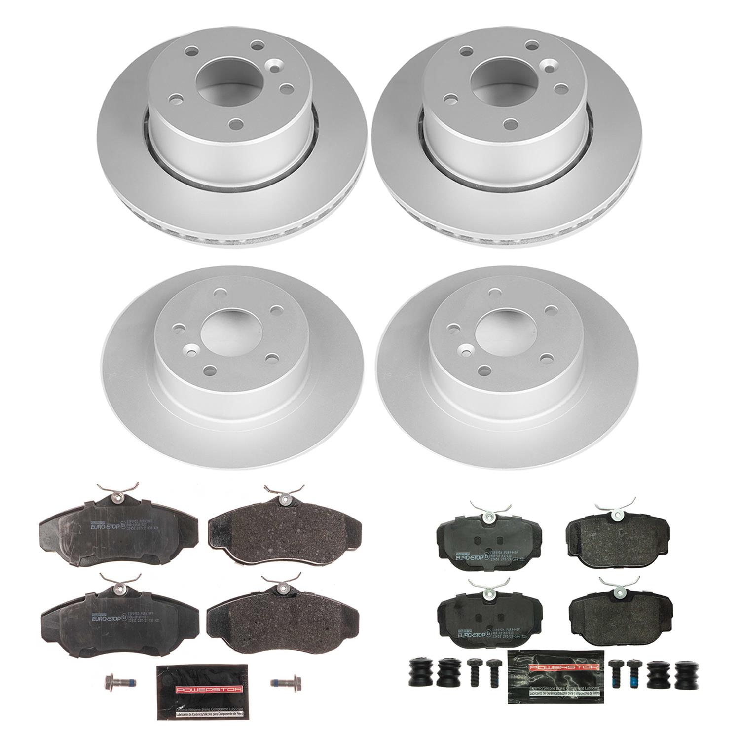 Power Stop 99-04 Land Rover Discovery Front & Rear Euro-Stop Brake Kit (1x psbESK5106, 1x psbESK6152) thumbnail 6