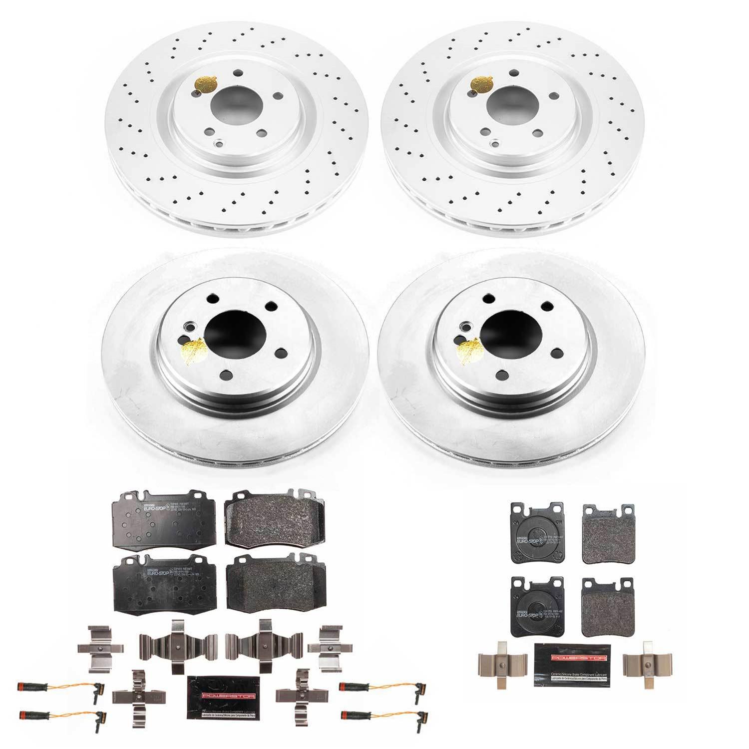 Power Stop 02-04 Mercedes-Benz C32 AMG Front & Rear Euro-Stop Brake Kit (1x psbESK6226, 1x psbESK6205) thumbnail 6