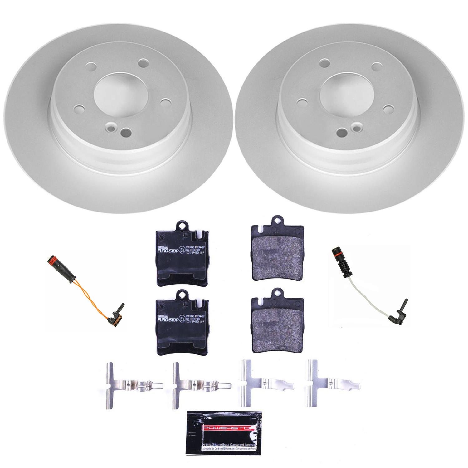 Power Stop 2004 Mercedes-Benz C230 Front & Rear Euro-Stop Brake Kit (1x psbESK2950, 1x psbESK620) thumbnail 9