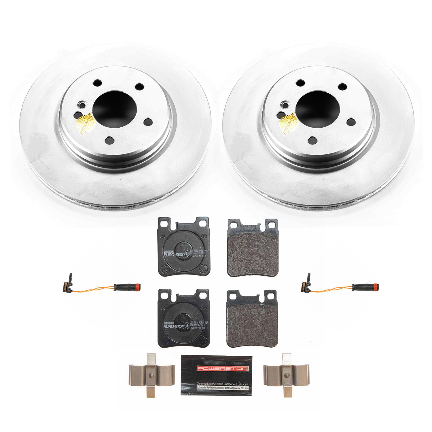 Power Stop 02-04 Mercedes-Benz C32 AMG Front & Rear Euro-Stop Brake Kit (1x psbESK6226, 1x psbESK6205) thumbnail 8