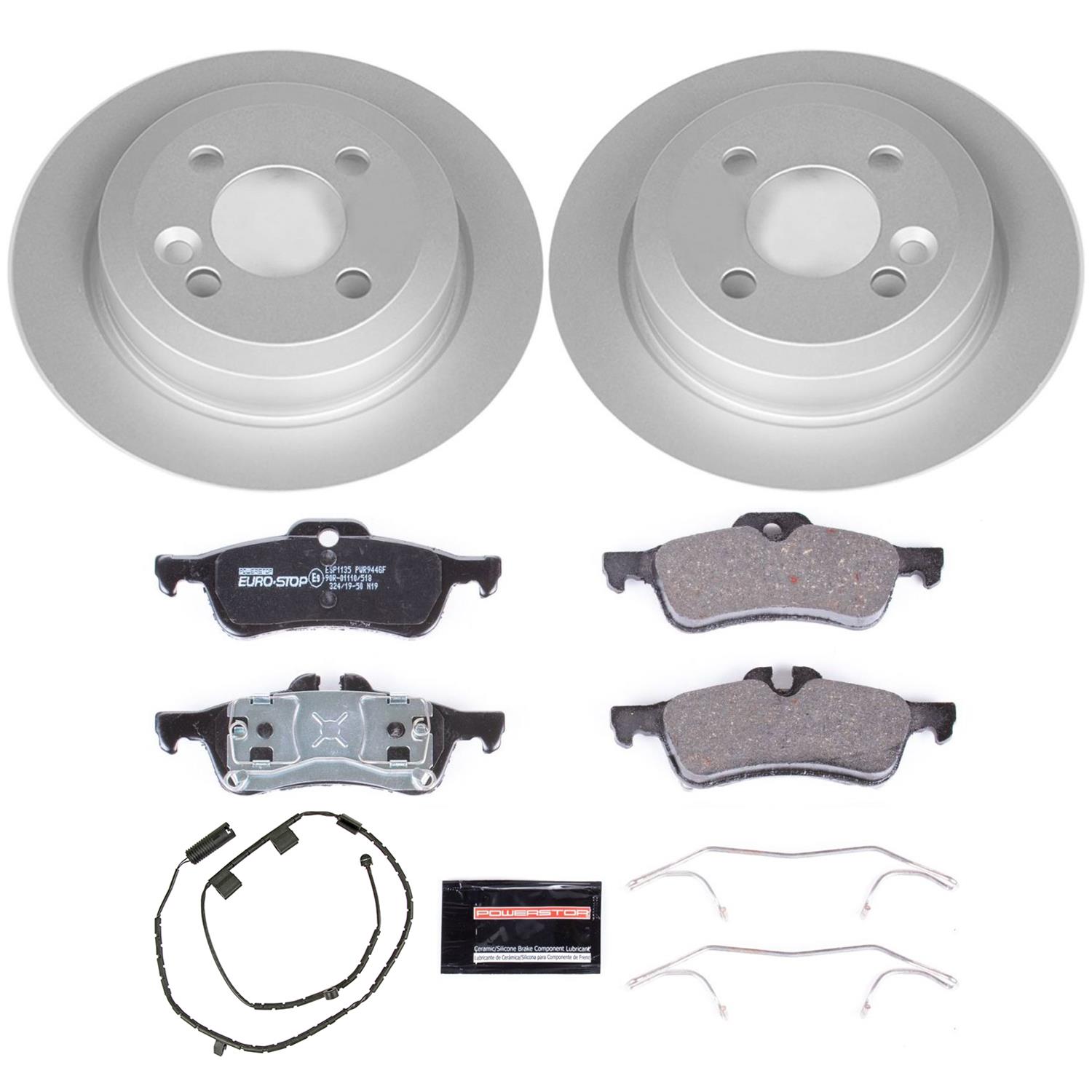 Power Stop 07-08 Mini Cooper Front & Rear Euro-Stop Brake Kit (1x psbESK6280, 1x psbESK5784) thumbnail 7