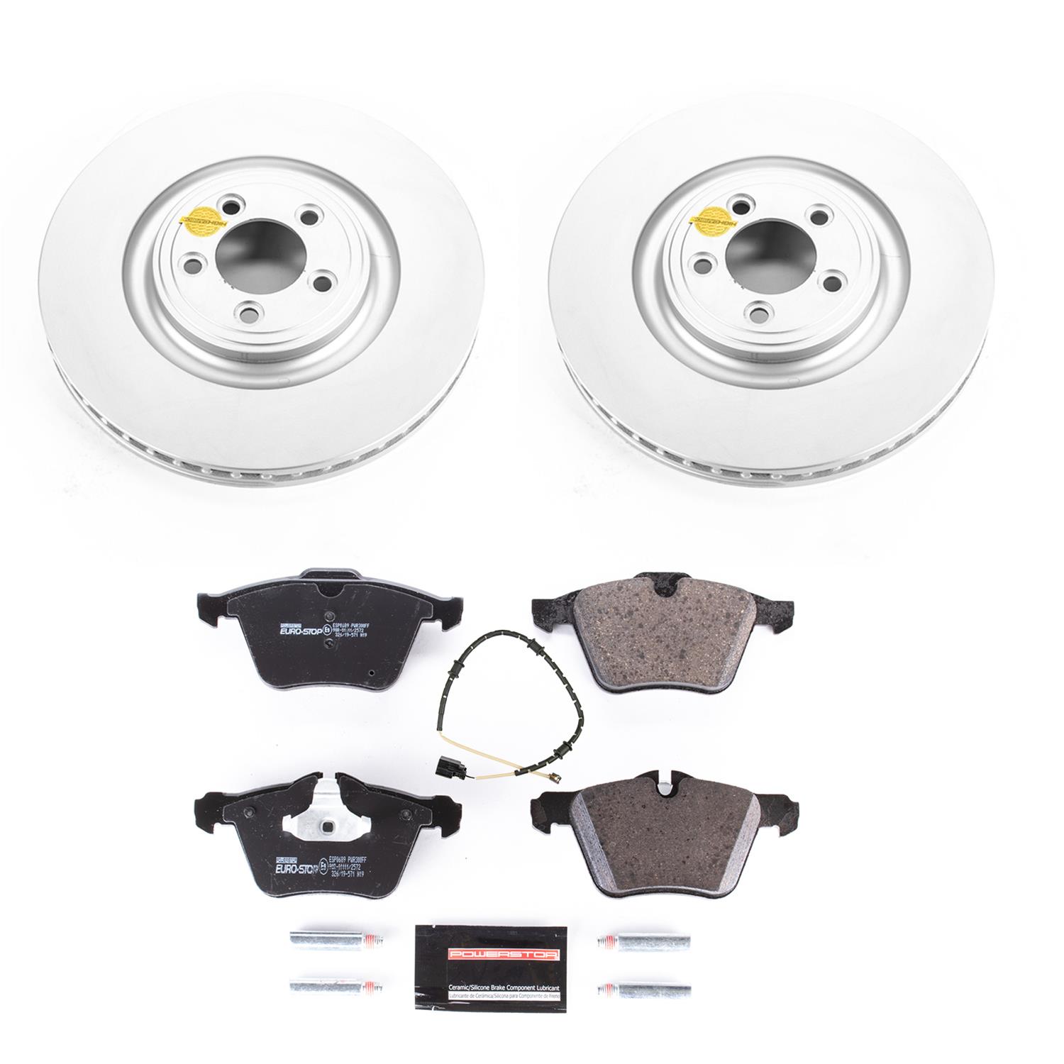 Power Stop 10-15 Jaguar XF Front & Rear Euro-Stop Brake Kit (1x psbESK6279, 1x psbESK6282) thumbnail 9