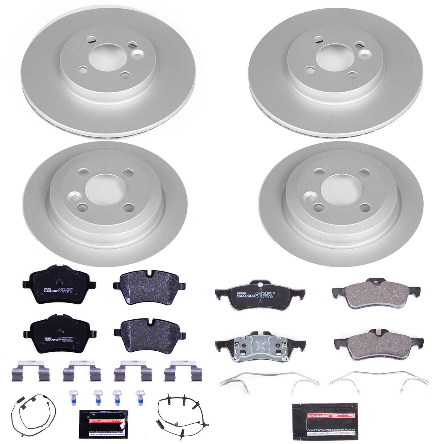 Power Stop 07-08 Mini Cooper Front & Rear Euro-Stop Brake Kit (1x psbESK6280, 1x psbESK5784) thumbnail 5