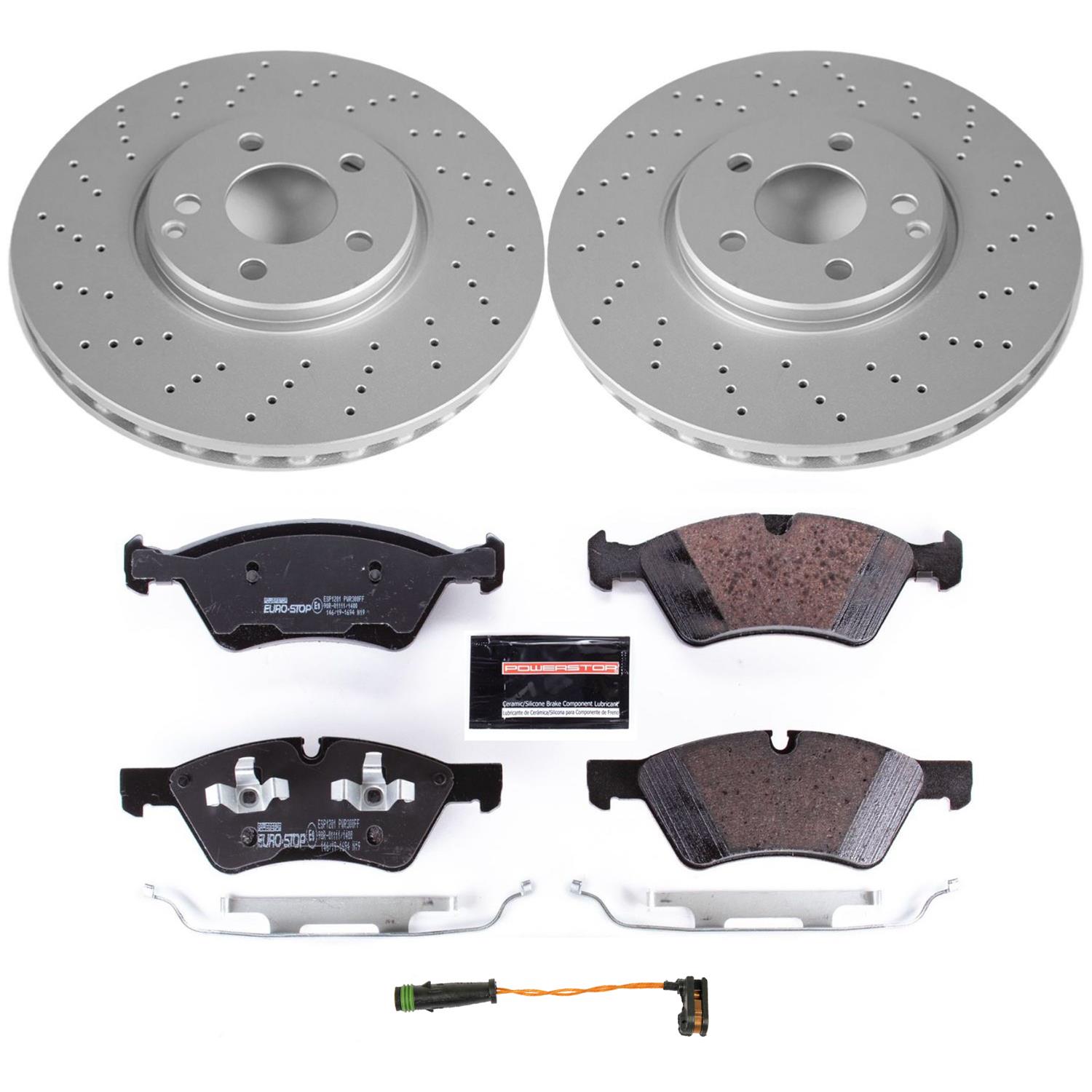 Power Stop 07-09 Mercedes-Benz E350 Front & Rear Euro-Stop Brake Kit (1x psbESK5322, 1x psbESK6357) thumbnail 7