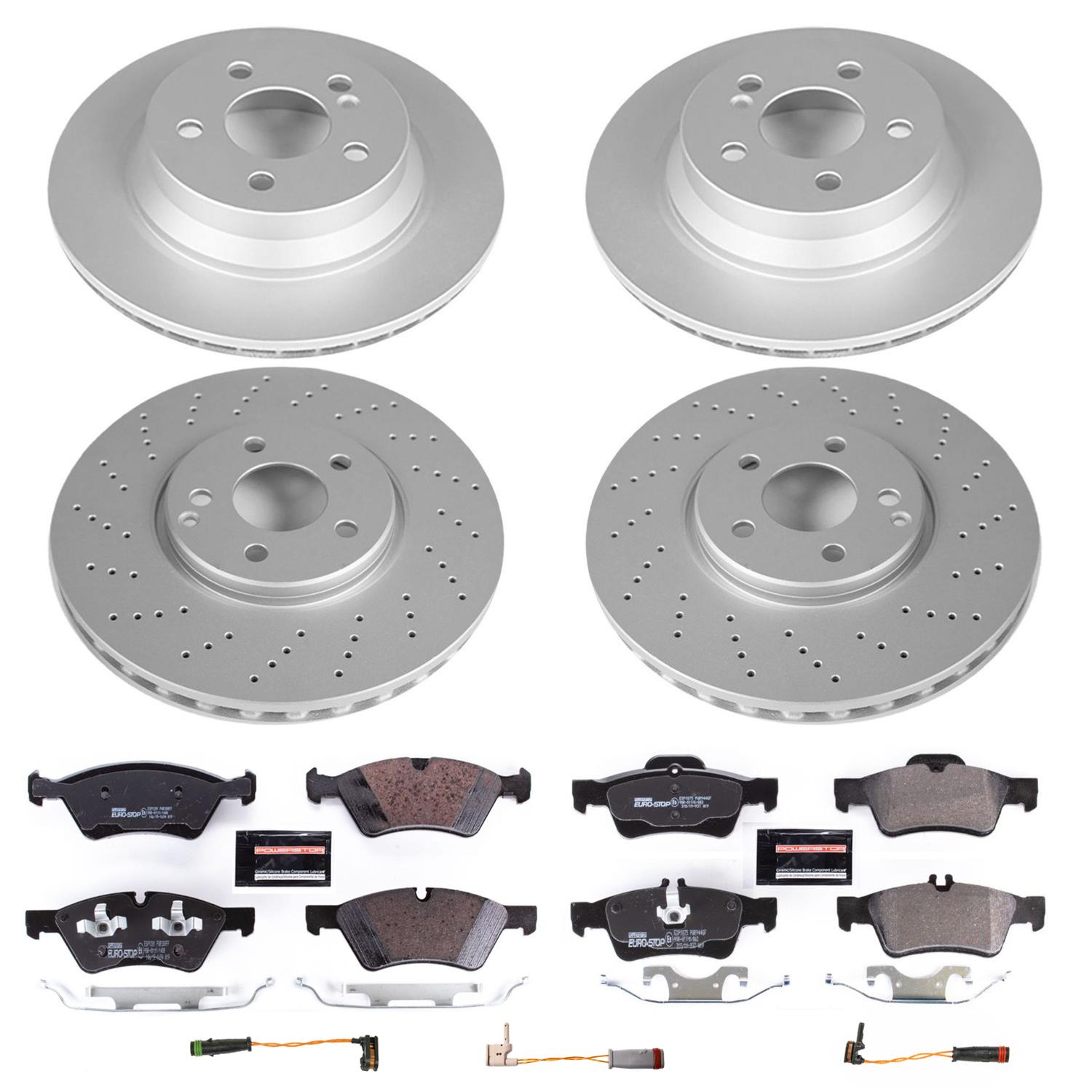 Power Stop 07-09 Mercedes-Benz E350 Front & Rear Euro-Stop Brake Kit (1x psbESK5322, 1x psbESK6357) thumbnail 6