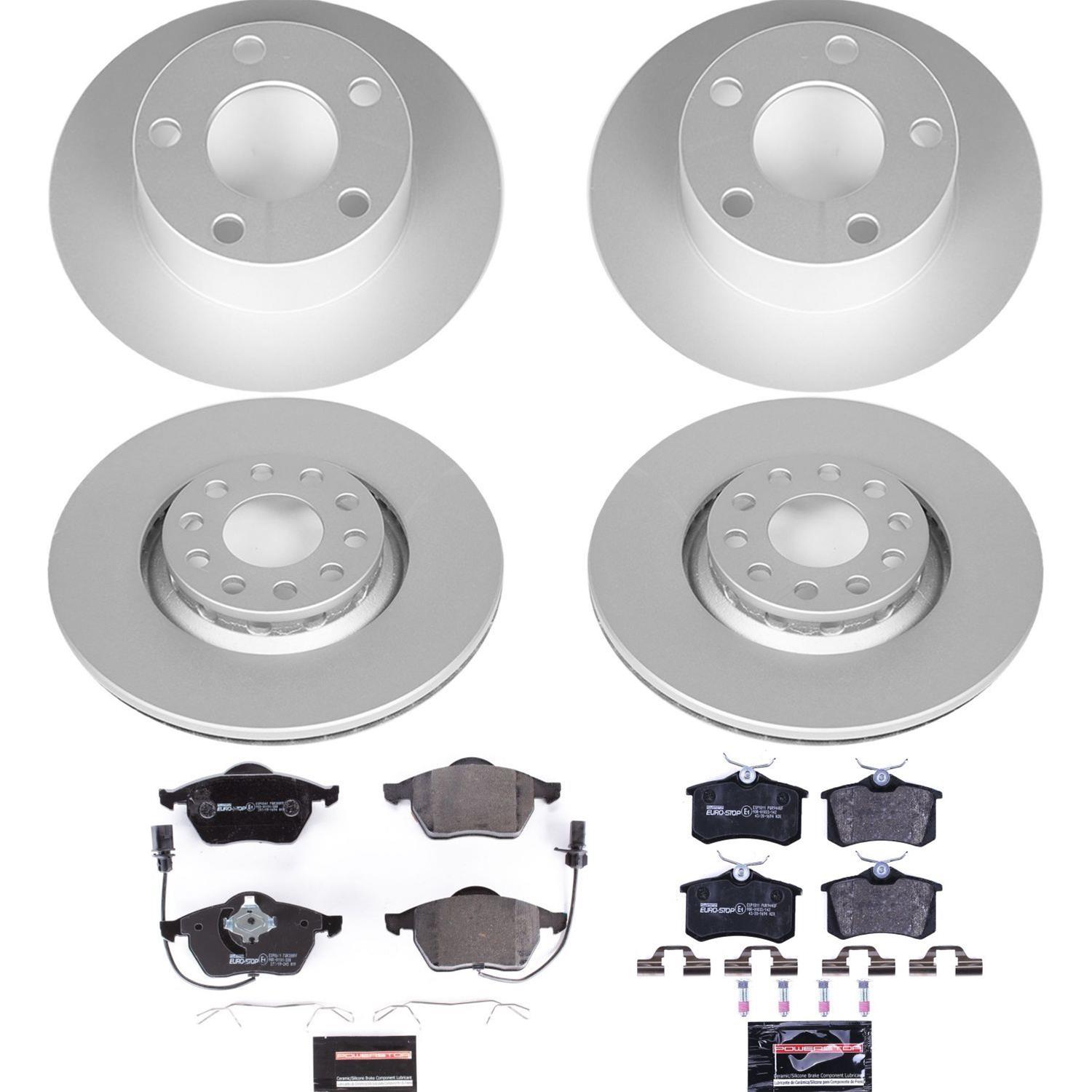 Power Stop 98-04 Audi A6 Front & Rear Euro-Stop Brake Kit (1x psbESK636, 1x psbESK515) thumbnail 6