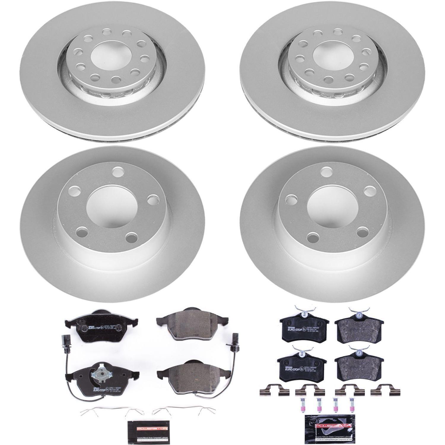 Power Stop 98-04 Audi A6 Quattro Front & Rear Euro-Stop Brake Kit (1x psbESK636, 1x psbESK941) thumbnail 6