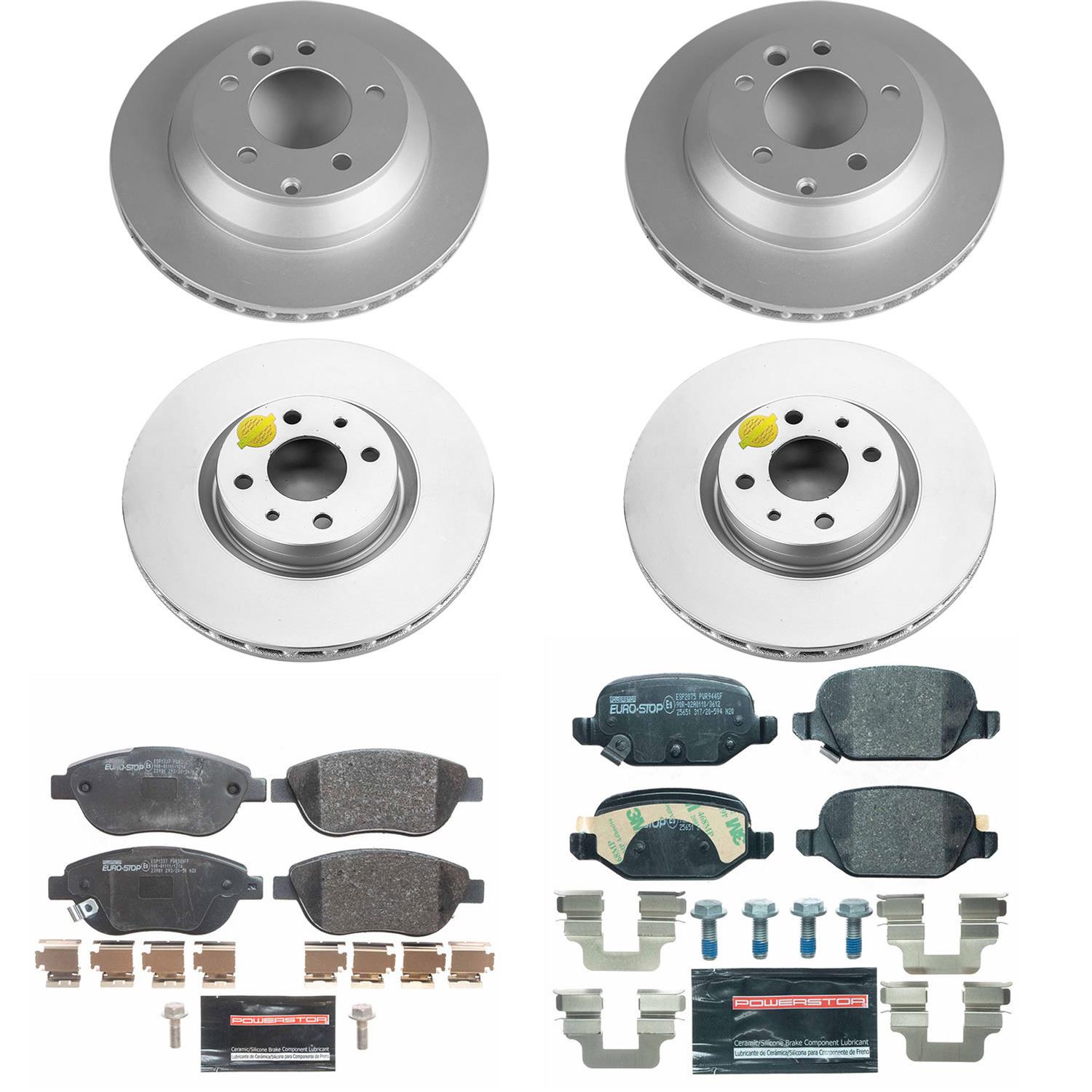 Power Stop 12-19 Fiat 500 Front & Rear Euro-Stop Brake Kit (1x psbESK6426, 1x psbESK6292) thumbnail 5