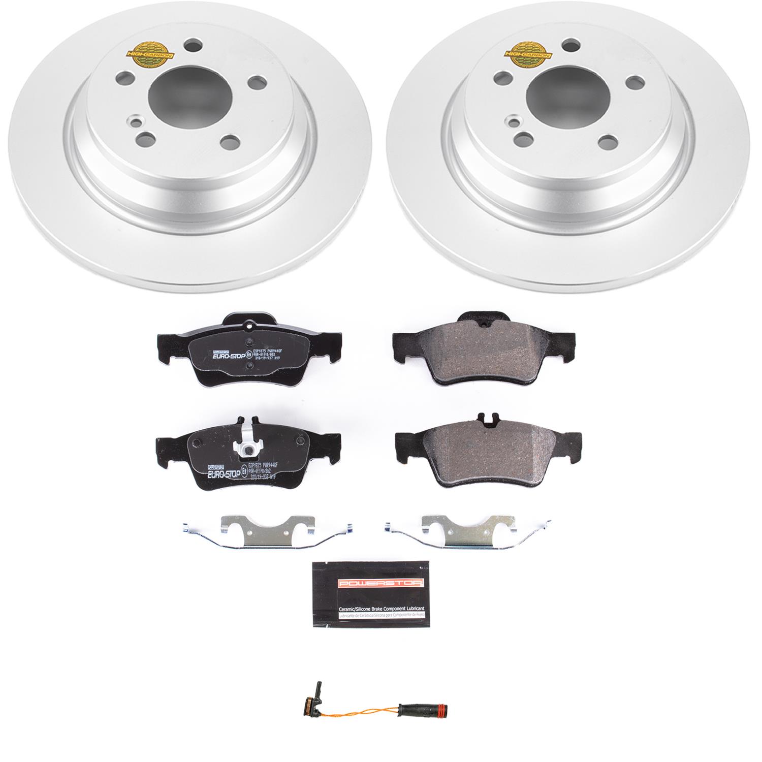 Power Stop 10-13 Mercedes-Benz S400 Front & Rear Euro-Stop Brake Kit (1x psbESK6231, 1x psbESK6566) thumbnail 9