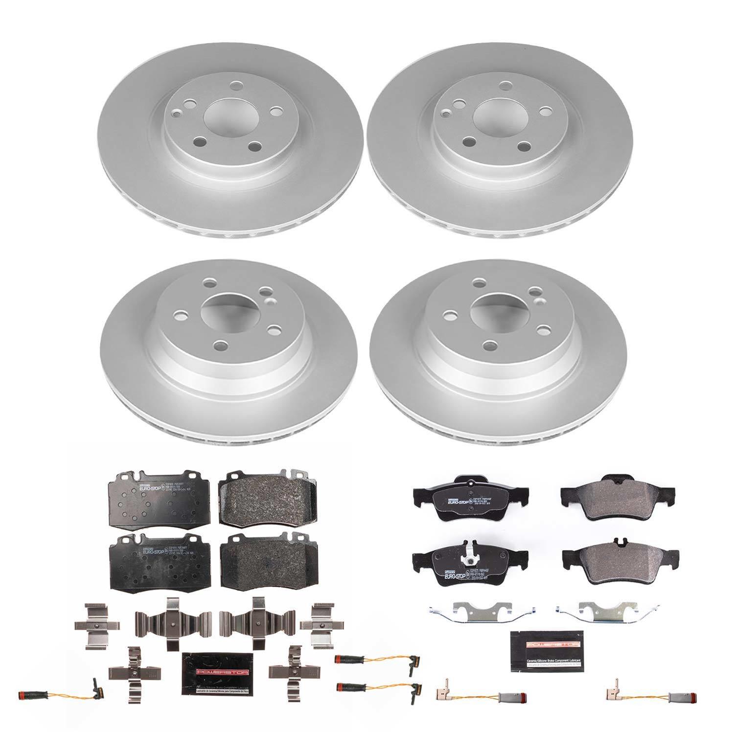 Power Stop 2006 Mercedes-Benz CLS500 Front & Rear Euro-Stop Brake Kit (1x psbESK5322, 1x psbESK6597) thumbnail 5
