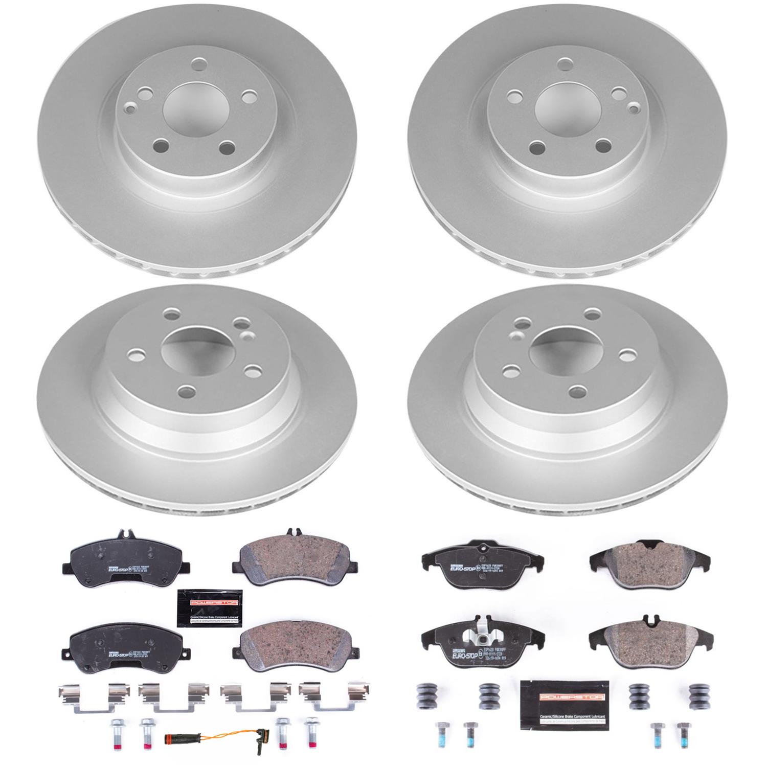 Power Stop 13-15 Mercedes-Benz GLK250 Front & Rear Euro-Stop Brake Kit (1x psbESK6715, 1x psbESK6603) thumbnail 7