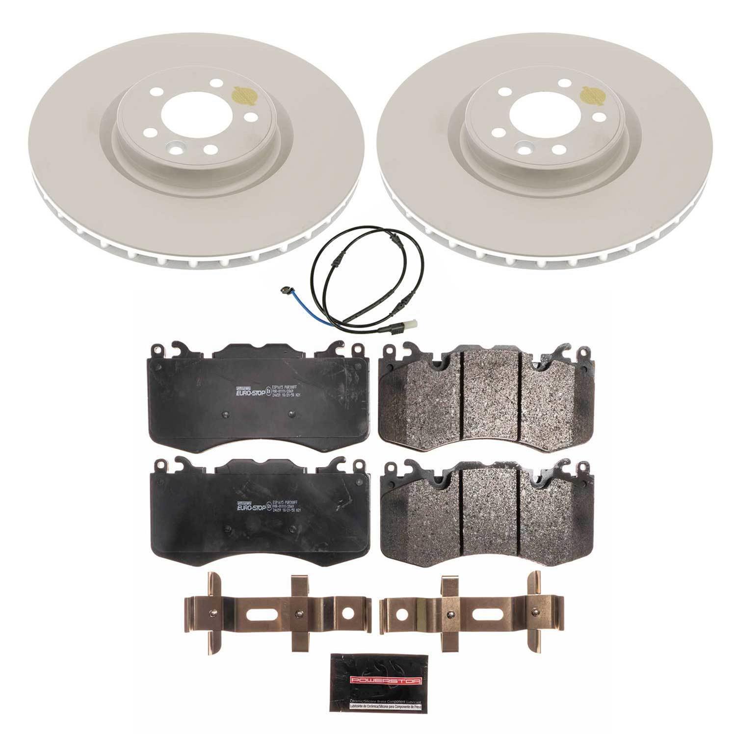 Power Stop 10-13 Land Rover Range Rover Sport Front Eurostop Brake Kit (2x psbEBR1409EVC, 1x psbSW-1610, 1x psbESP1615) thumbnail 6