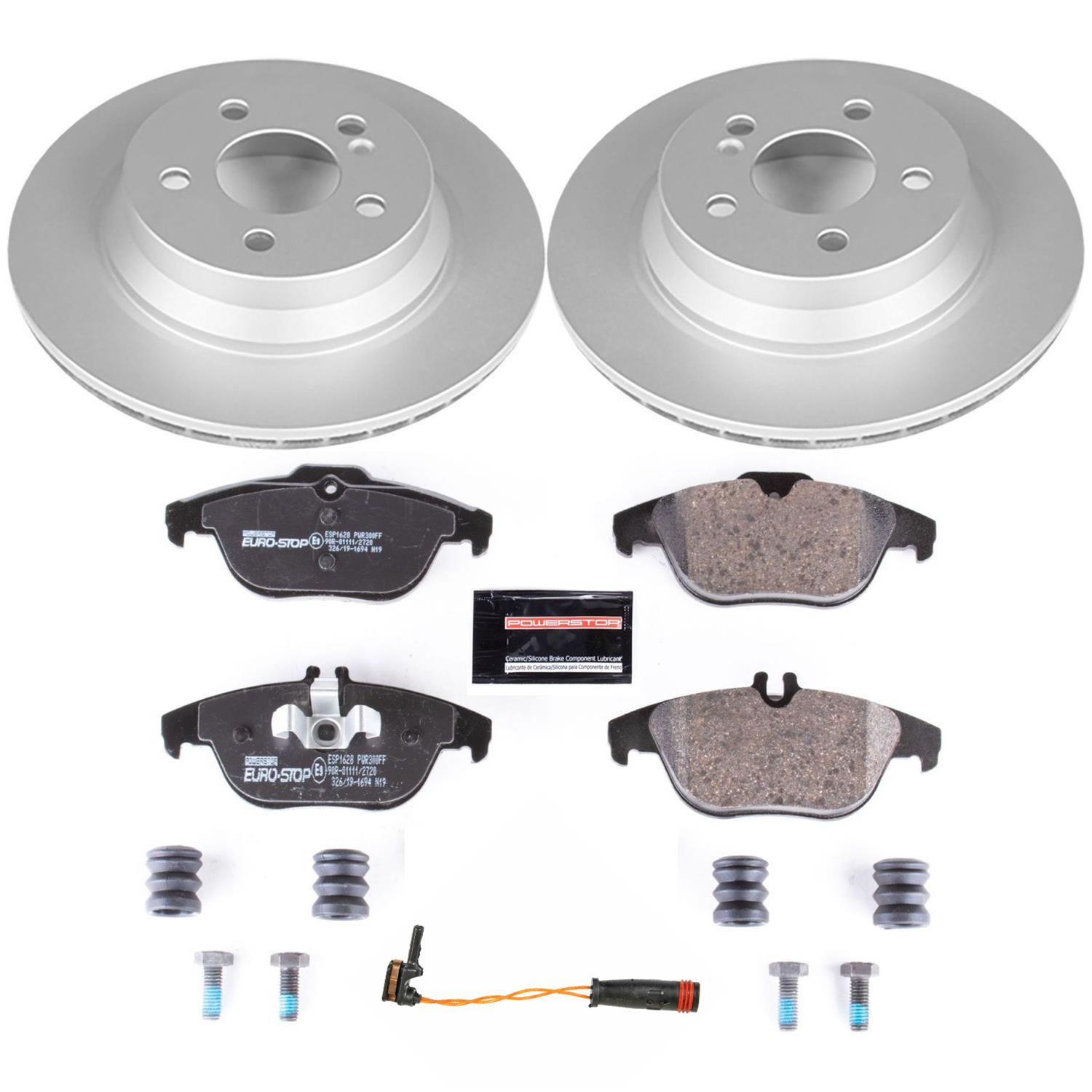 Power Stop 13-15 Mercedes-Benz GLK250 Front & Rear Euro-Stop Brake Kit (1x psbESK6715, 1x psbESK6603) thumbnail 8