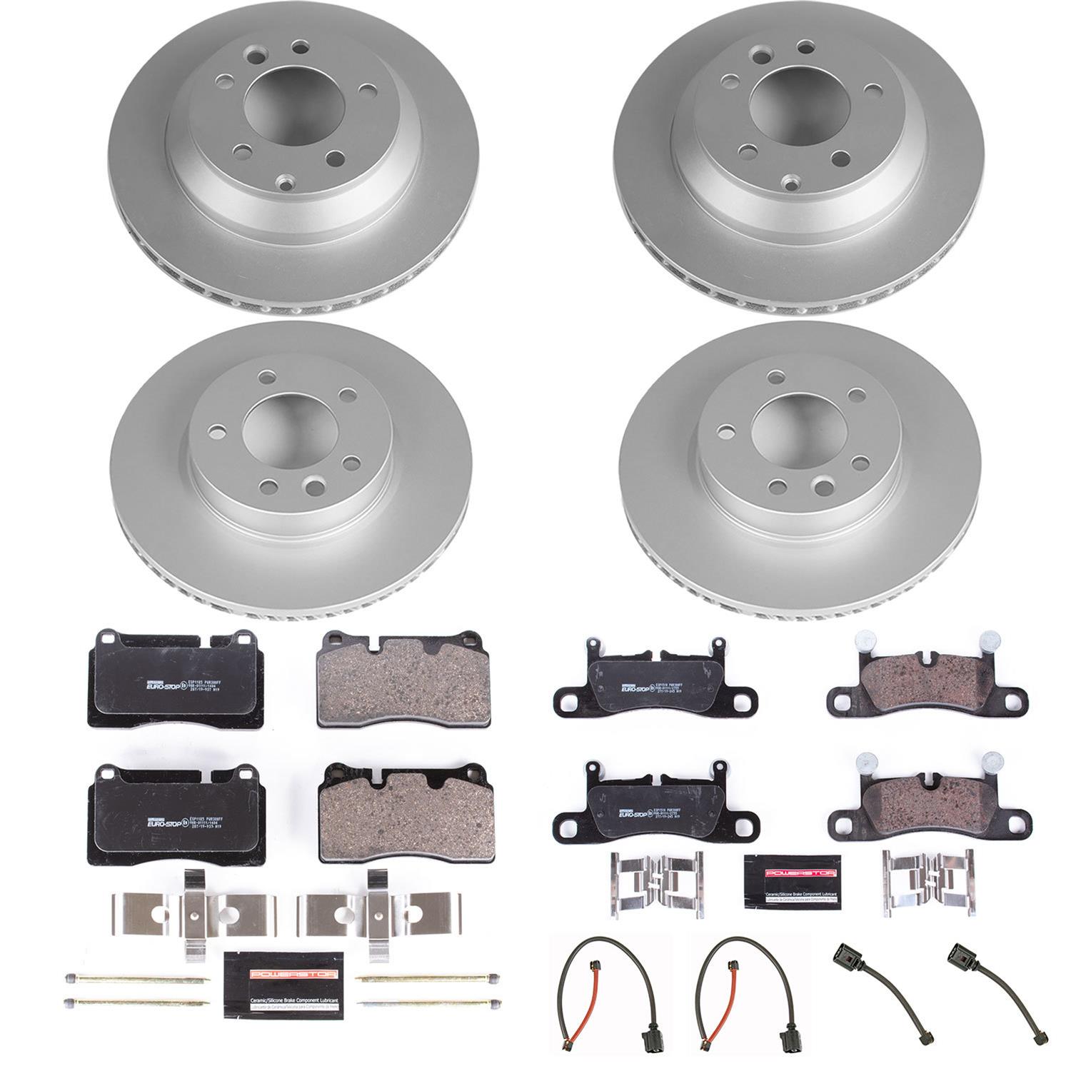 Power Stop 11-17 Volkswagen Touareg Front & Rear Euro-Stop Brake Kit (1x psbESK5979, 1x psbESK4656) thumbnail 5