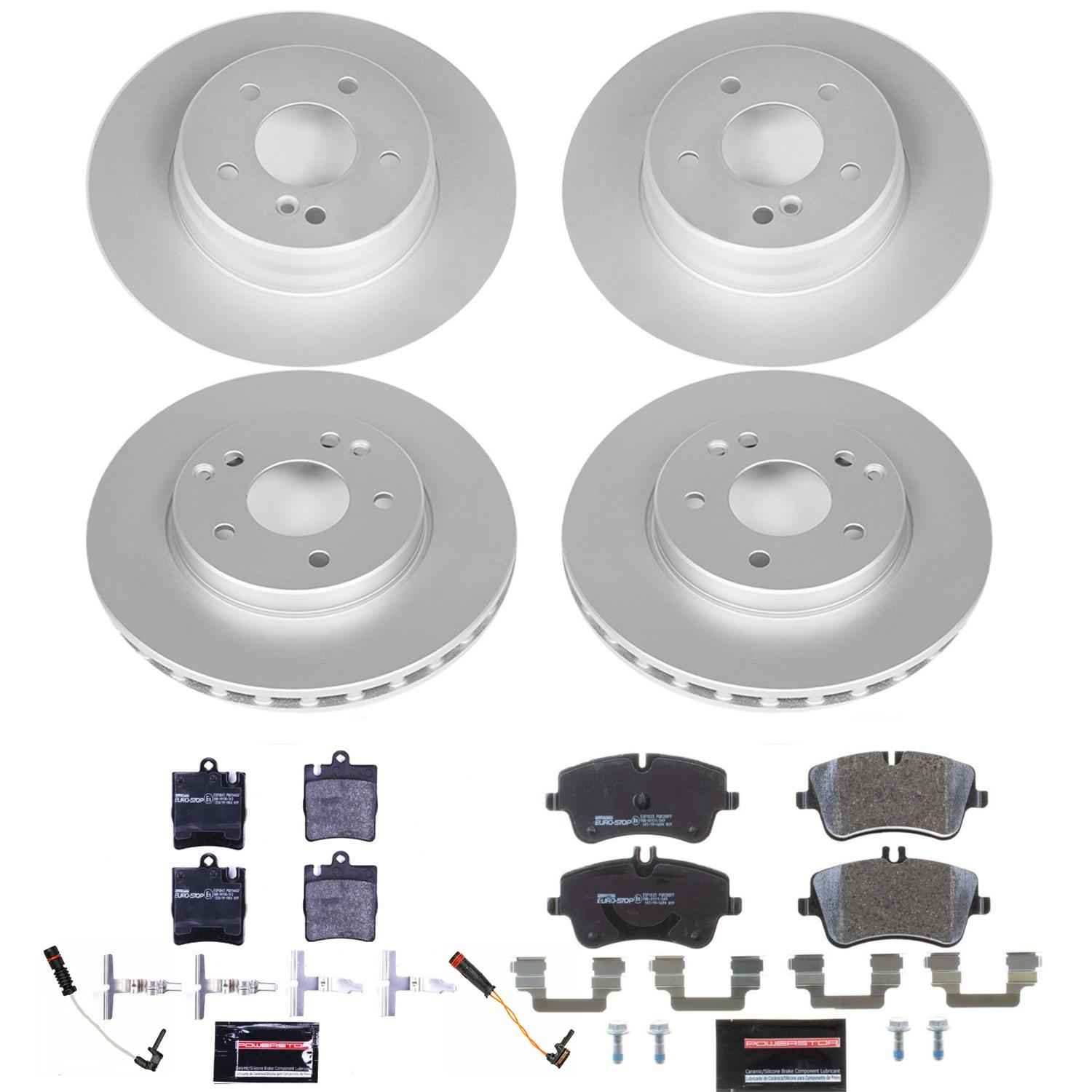 Power Stop 03-05 Mercedes-Benz C240 Front & Rear Euro-Stop Brake Kit (1x psbESK3048, 1x psbESK620) thumbnail 7