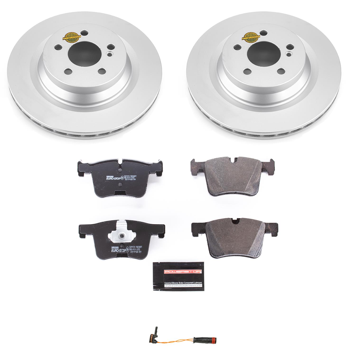 Power Stop 10-11 Mercedes-Benz E550 Front & Rear Euro-Stop Brake Kit (1x psbESK6640, 1x psbESK6881) thumbnail 9