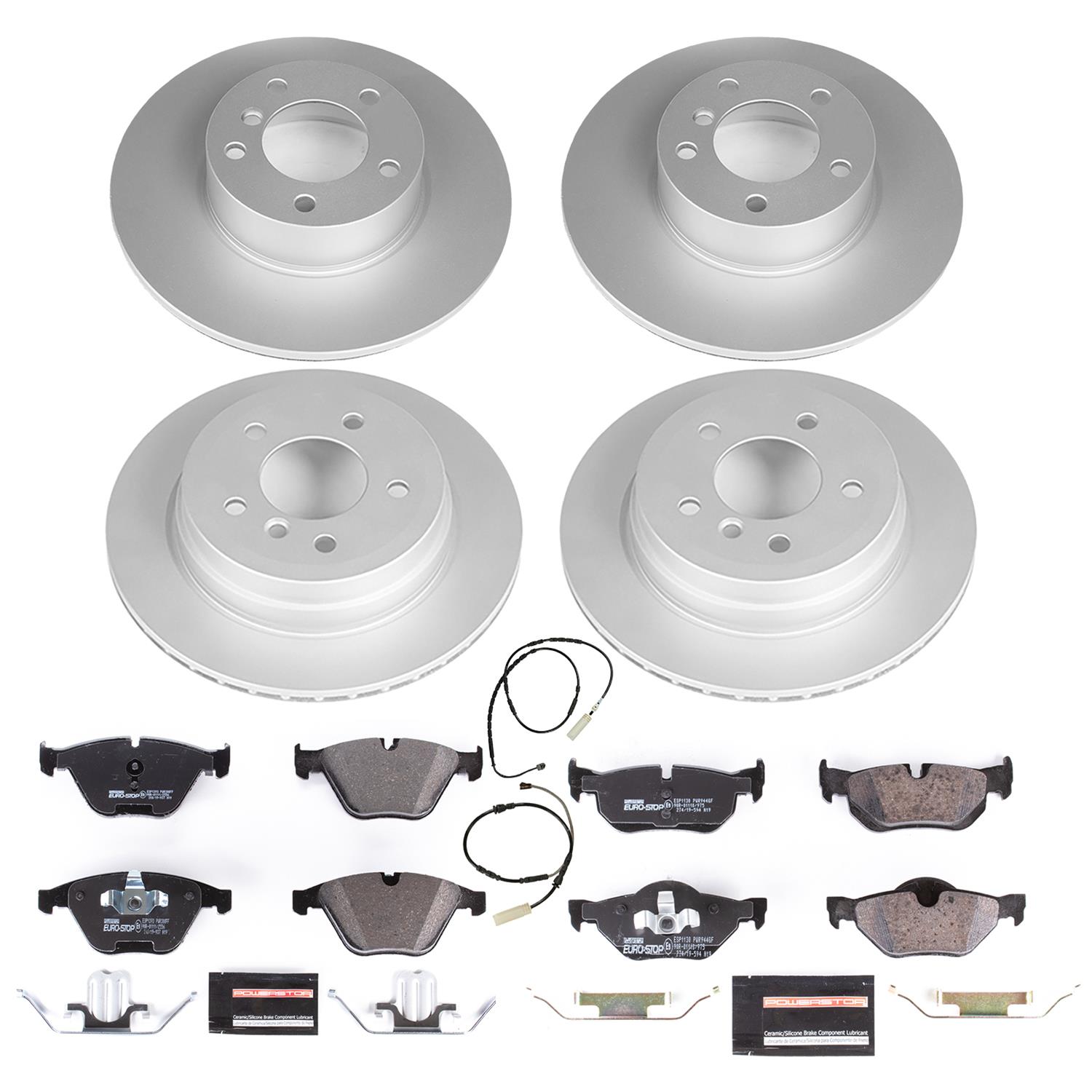 Power Stop 13-15 BMW X1 Front & Rear Euro-Stop Brake Kit (1x psbESK7008, 1x psbESK7026) thumbnail 6