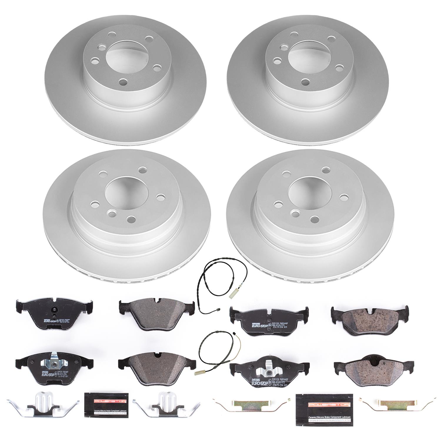 Power Stop 13-15 BMW X1 Front & Rear Euro-Stop Brake Kit (1x psbESK6073, 1x psbESK7008) thumbnail 7