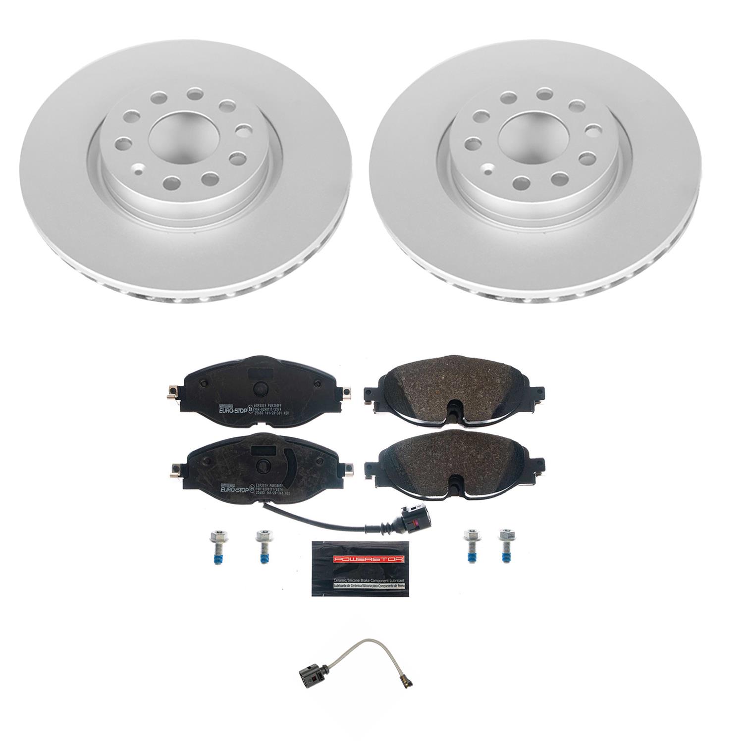 Power Stop 16-20 Audi TT Quattro Front & Rear Euro-Stop Brake Kit (1x psbESK7082, 1x psbESK7176) thumbnail 9