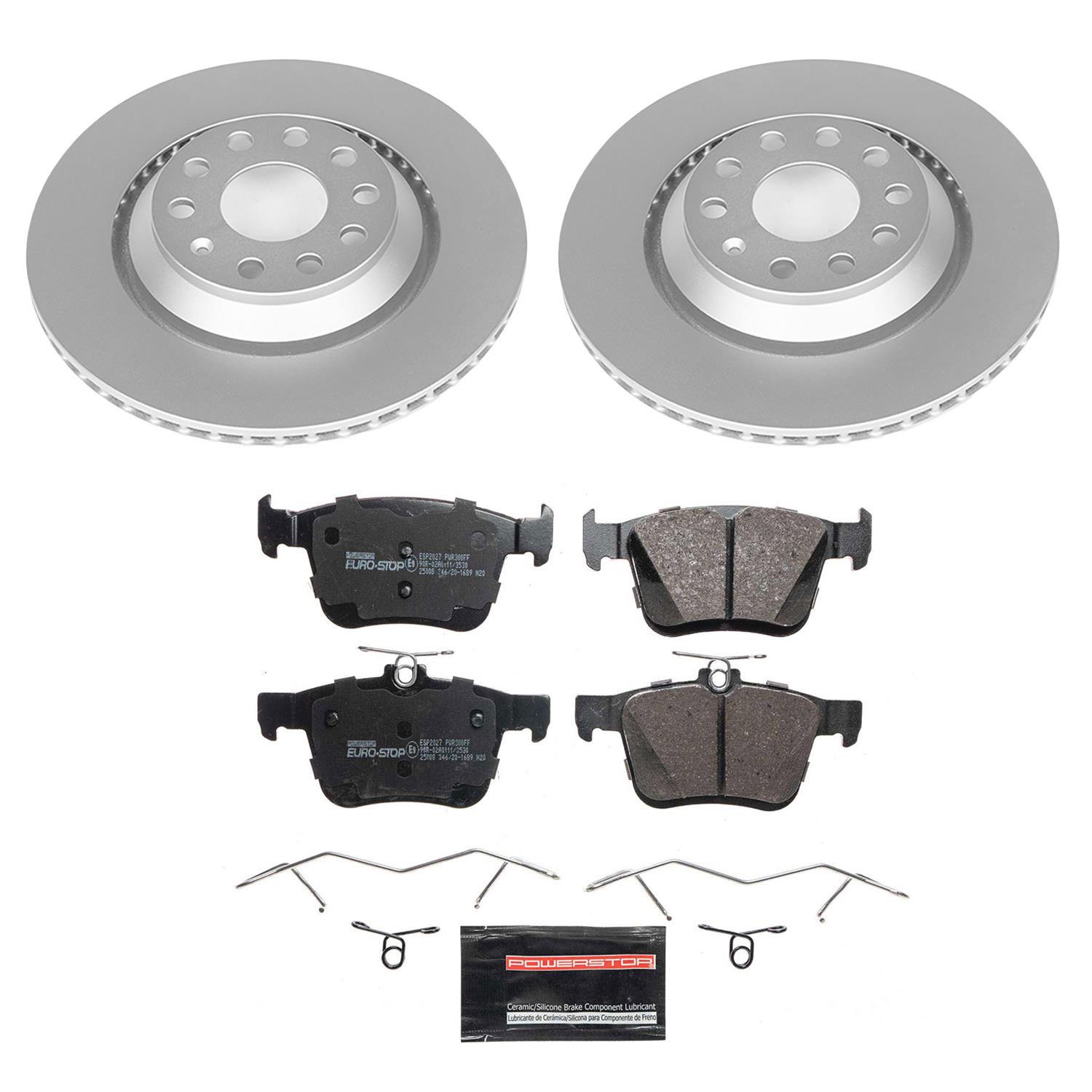 Power Stop 2019 Audi A3 Quattro Front & Rear Euro-Stop Brake Kit (1x psbESK7084, 1x psbESK7175) thumbnail 6