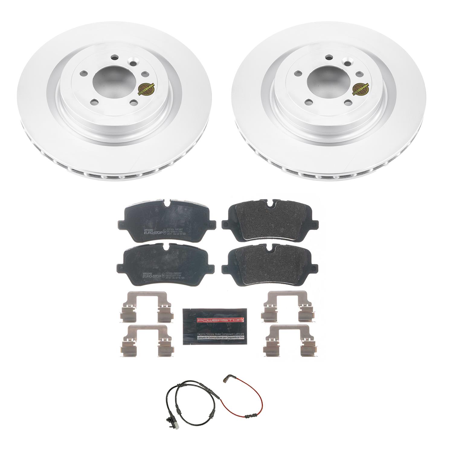 Power Stop 14-17 Land Rover Range Rover Sport Front and Rear Eurostop Brake Kit (2x psbEBR1409EVC, 1x psbSW-1612, 1x psbESK7089, 1x psbESP1615) thumbnail 8