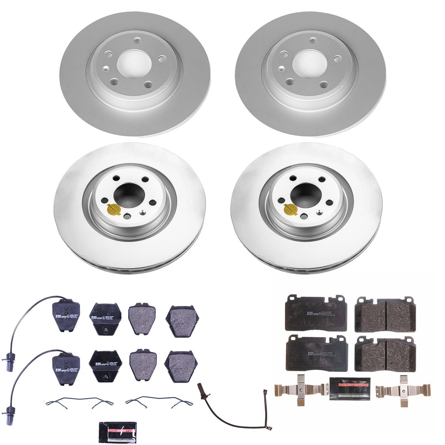 Power Stop 2013 Audi Q5 Front & Rear Euro-Stop Brake Kit (1x psbESK4745, 1x psbESK7072) thumbnail 5