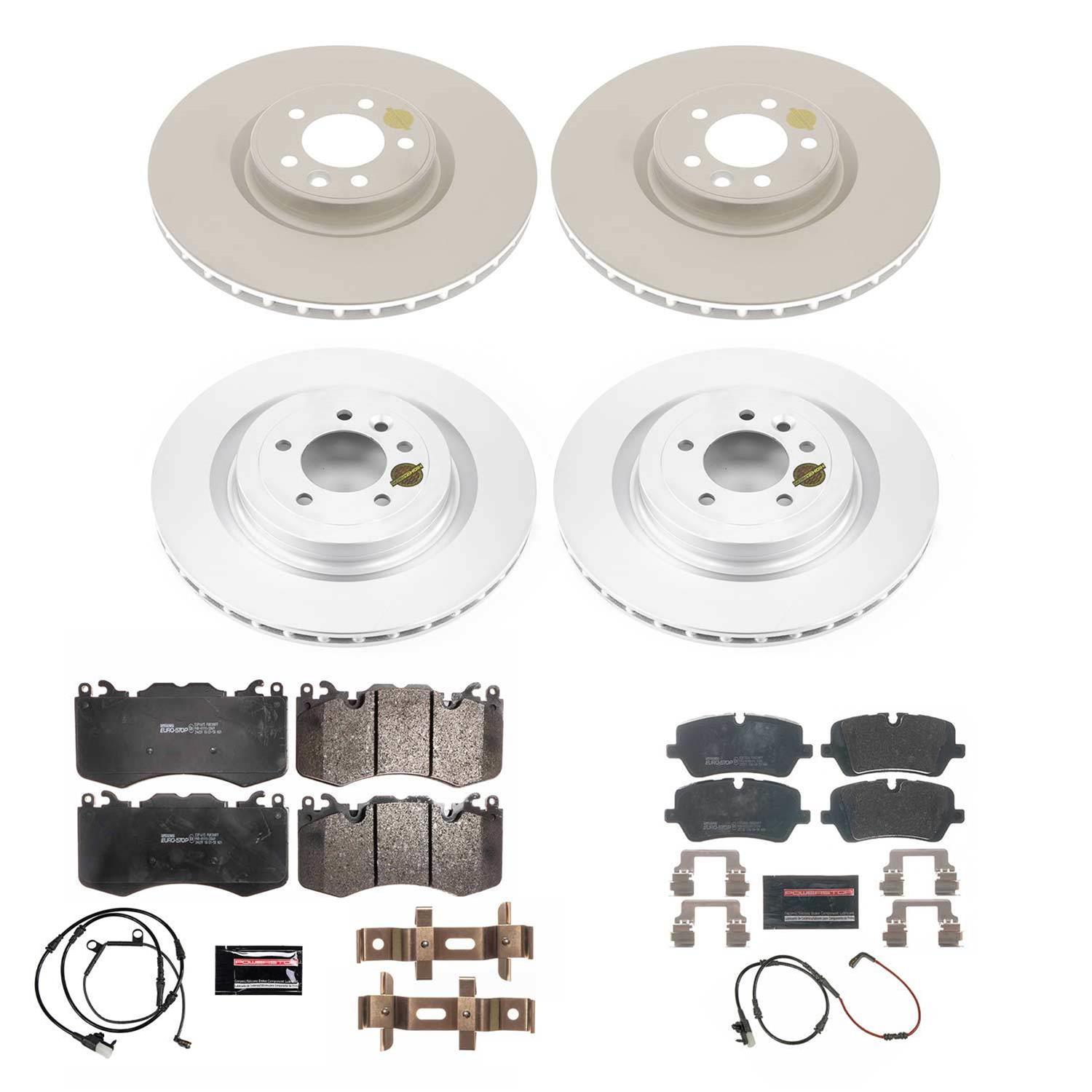 Power Stop 14-17 Land Rover Range Rover Sport Front and Rear Eurostop Brake Kit (2x psbEBR1409EVC, 1x psbSW-1612, 1x psbESK7089, 1x psbESP1615) thumbnail 4