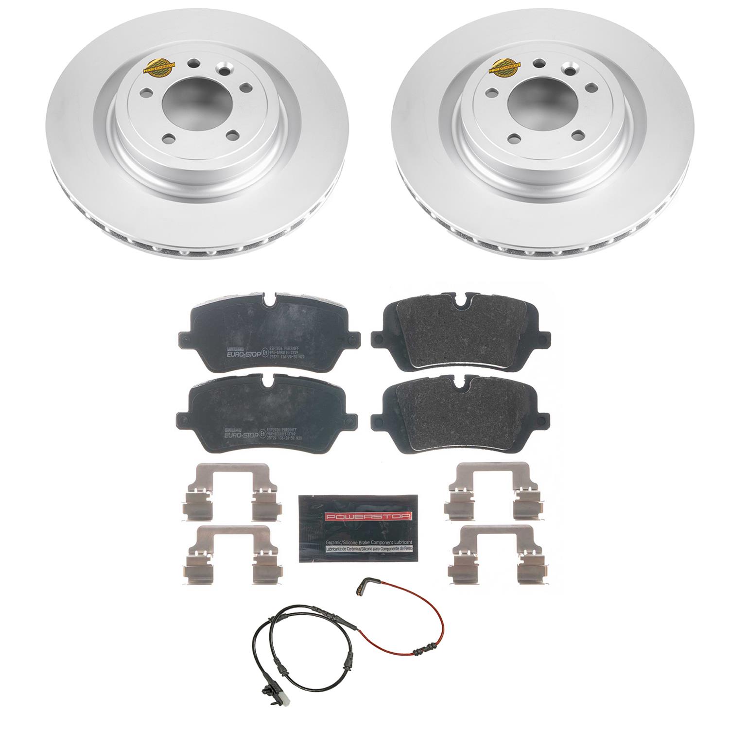 Power Stop 2017 Land Rover Discovery Front & Rear Euro-Stop Brake Kit (1x psbESK7079, 1x psbESK7174) thumbnail 9