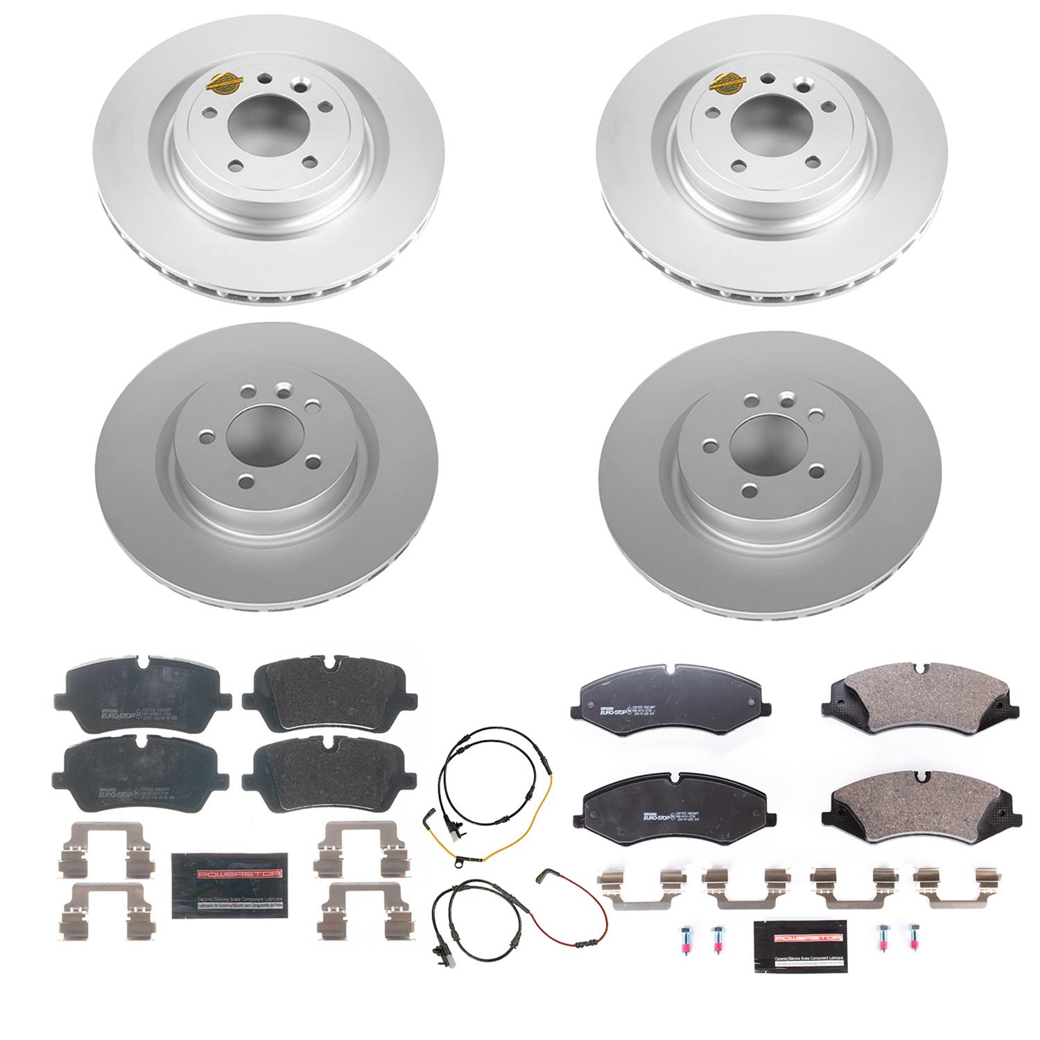 Power Stop 2017 Land Rover Discovery Front & Rear Euro-Stop Brake Kit (1x psbESK7079, 1x psbESK7174) thumbnail 7
