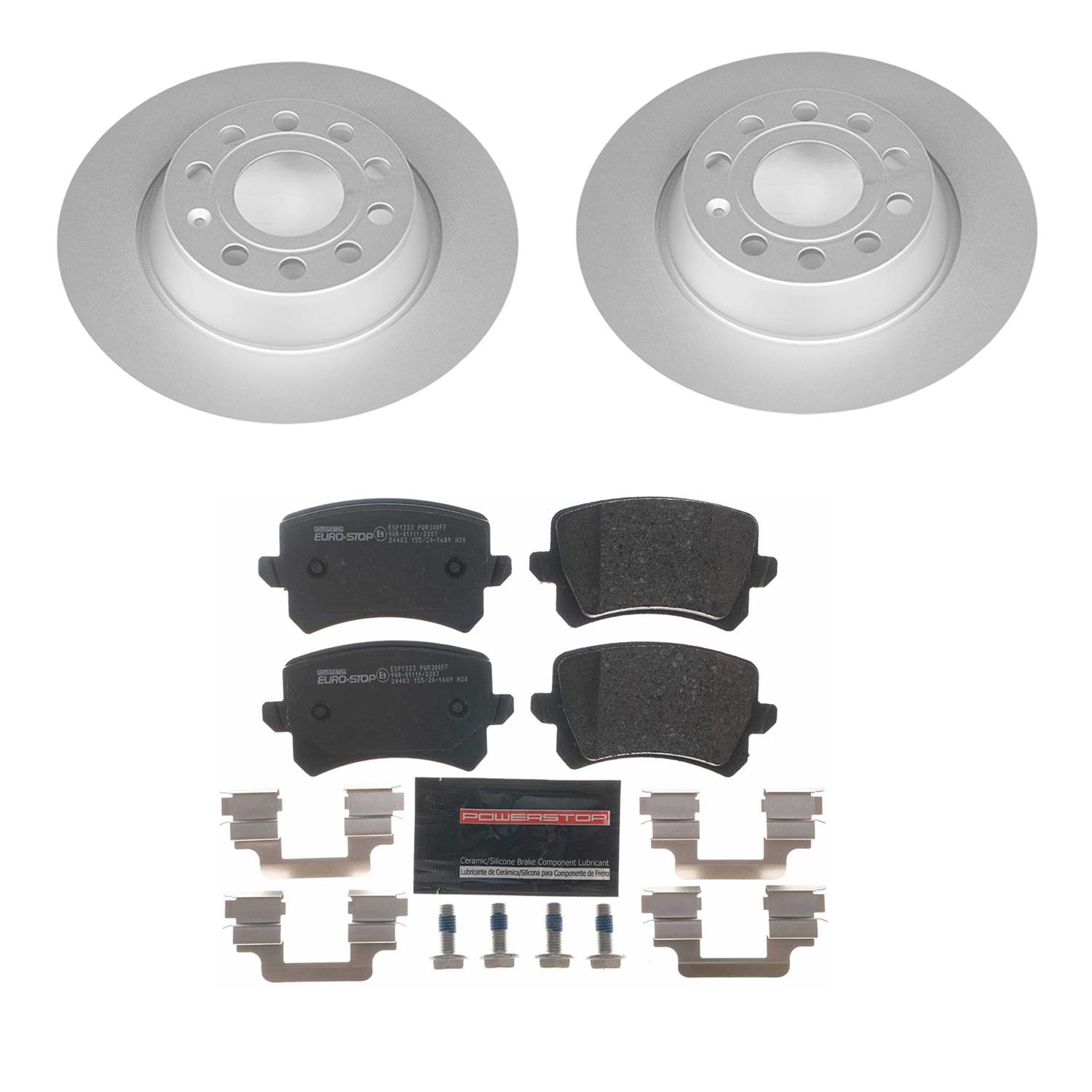 Power Stop 2015 Audi Q3 Front & Rear Euro-Stop Brake Kit (1x psbESK2963, 1x psbESK7324) thumbnail 9