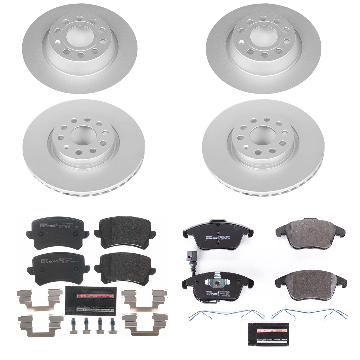 Power Stop 2015 Audi Q3 Front & Rear Euro-Stop Brake Kit (1x psbESK2963, 1x psbESK7324) thumbnail 6