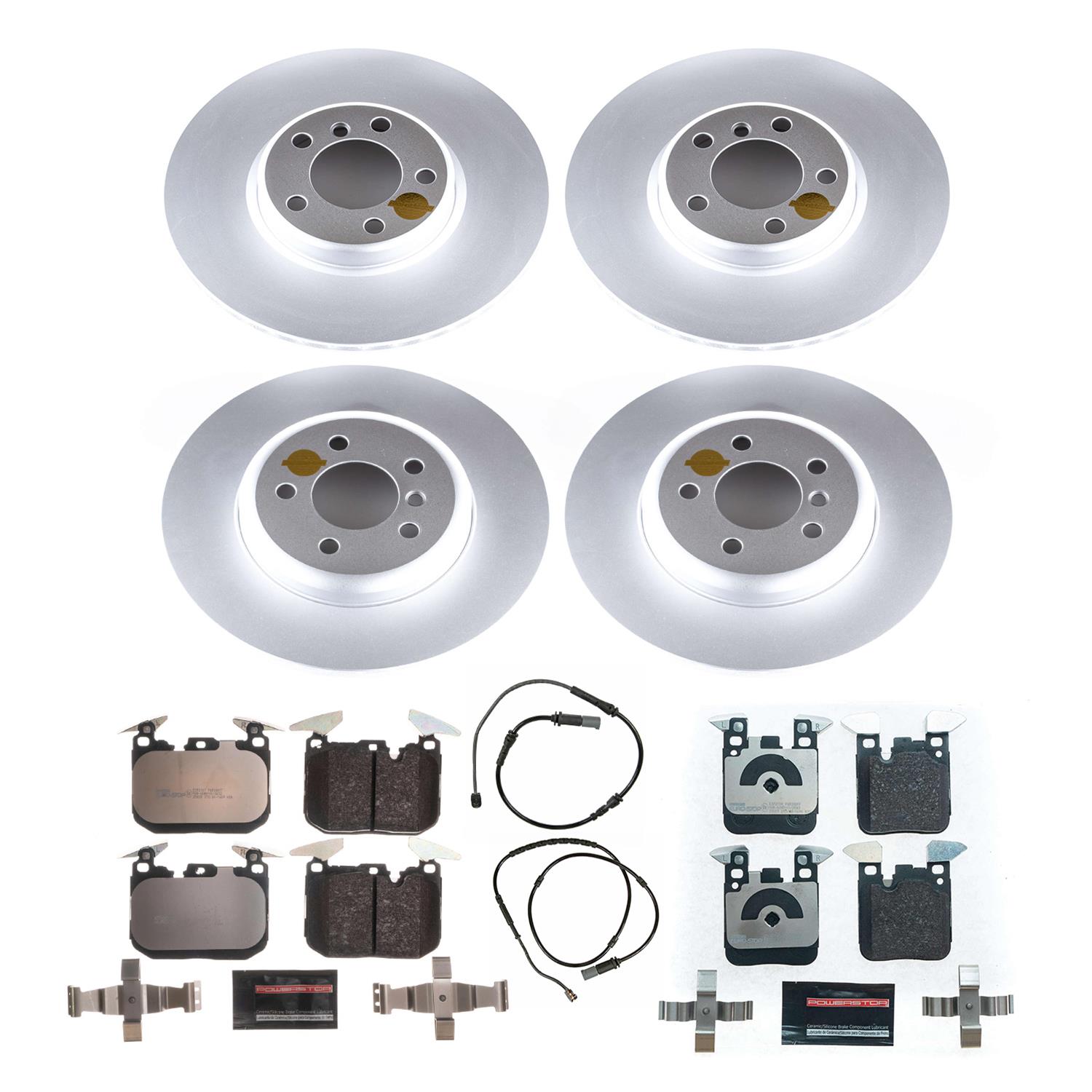 Power Stop 16-18 BMW 320i xDrive Front & Rear Euro-Stop Brake Kit (1x psbESK6653, 1x psbESK6672) thumbnail 5