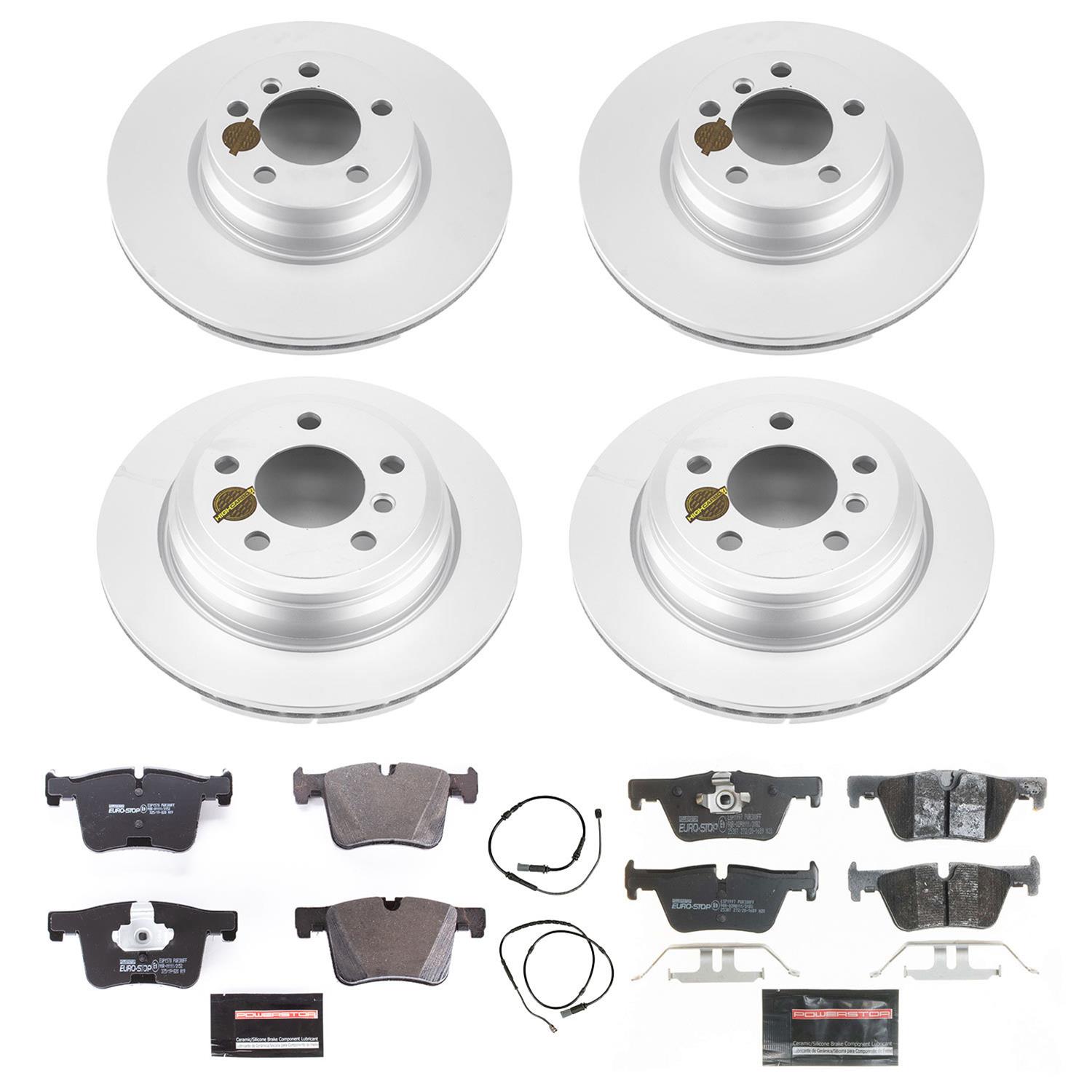 Power Stop 13-14 BMW 328i xDrive Front & Rear Euro-Stop Brake Kit (1x psbESK6854, 1x psbESK6852) thumbnail 5
