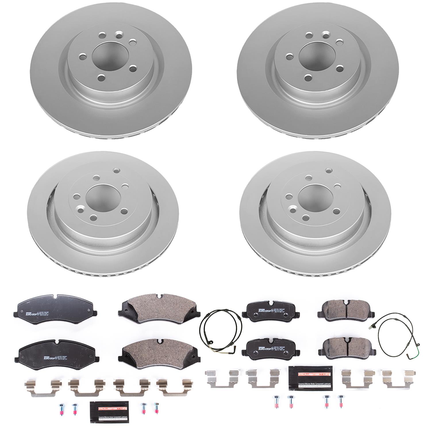 Power Stop 11-16 Land Rover LR4 Front & Rear Euro-Stop Brake Kit (1x psbESK6564, 1x psbESK7683) thumbnail 6