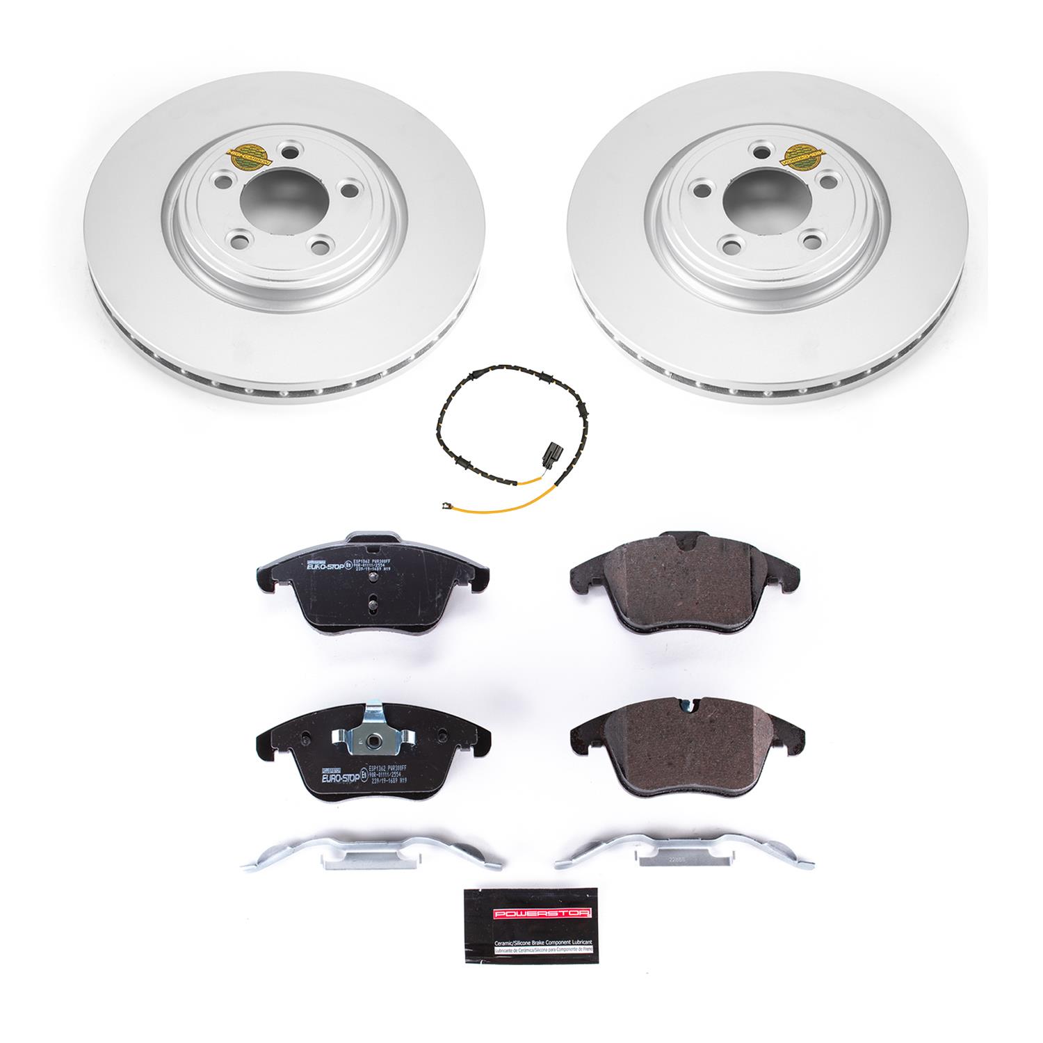 Power Stop 13-15 Jaguar XF Front & Rear Euro-Stop Brake Kit (1x psbESK6279, 1x psbESK7680) thumbnail 9