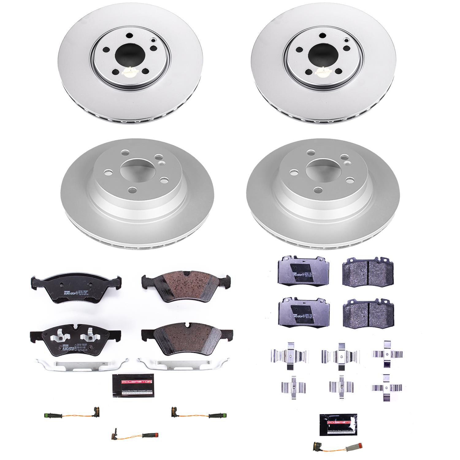 Power Stop 07-09 Mercedes-Benz E550 Front & Rear Euro-Stop Brake Kit (1x psbESK5322, 1x psbESK7767) thumbnail 6