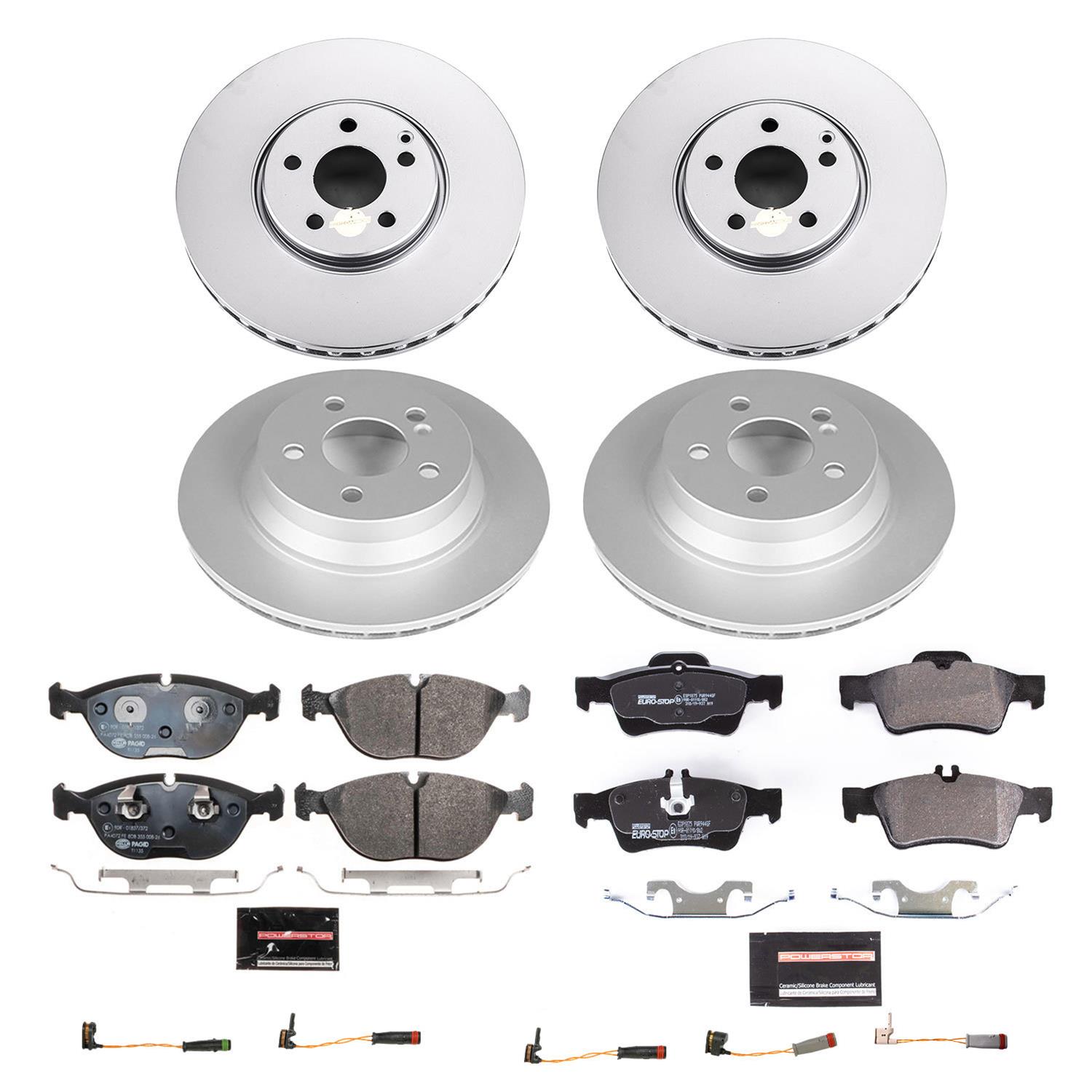 PowerStop Euro-Stop Plain Brake Kit | Audi A3/Volkswagen Eos/GTI/Passat (07-13) (ESK5798)