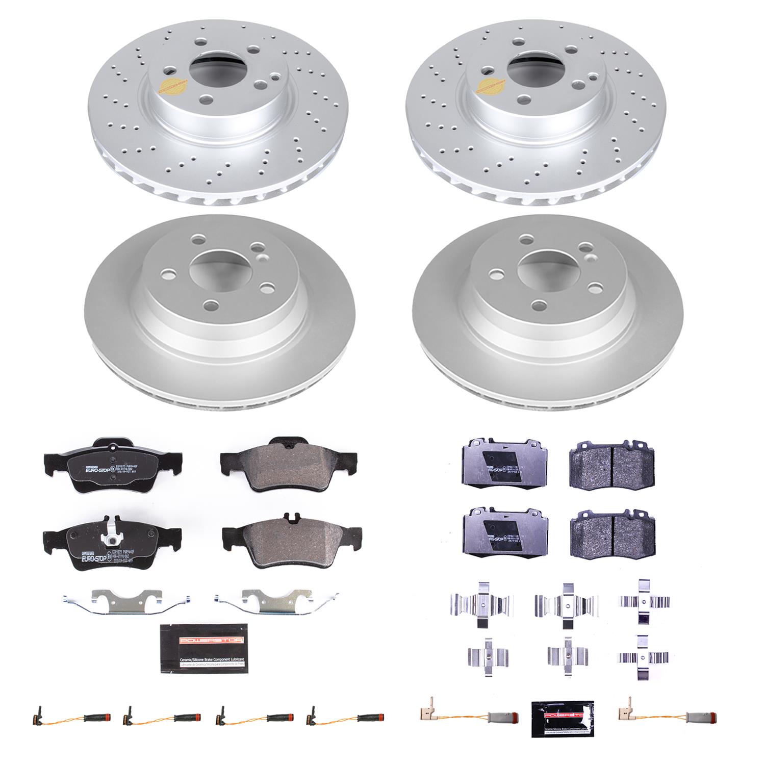 Power Stop 04-06 Mercedes-Benz E500 Front & Rear Euro-Stop Brake Kit (1x psbESK7770, 1x psbESK5322) thumbnail 6