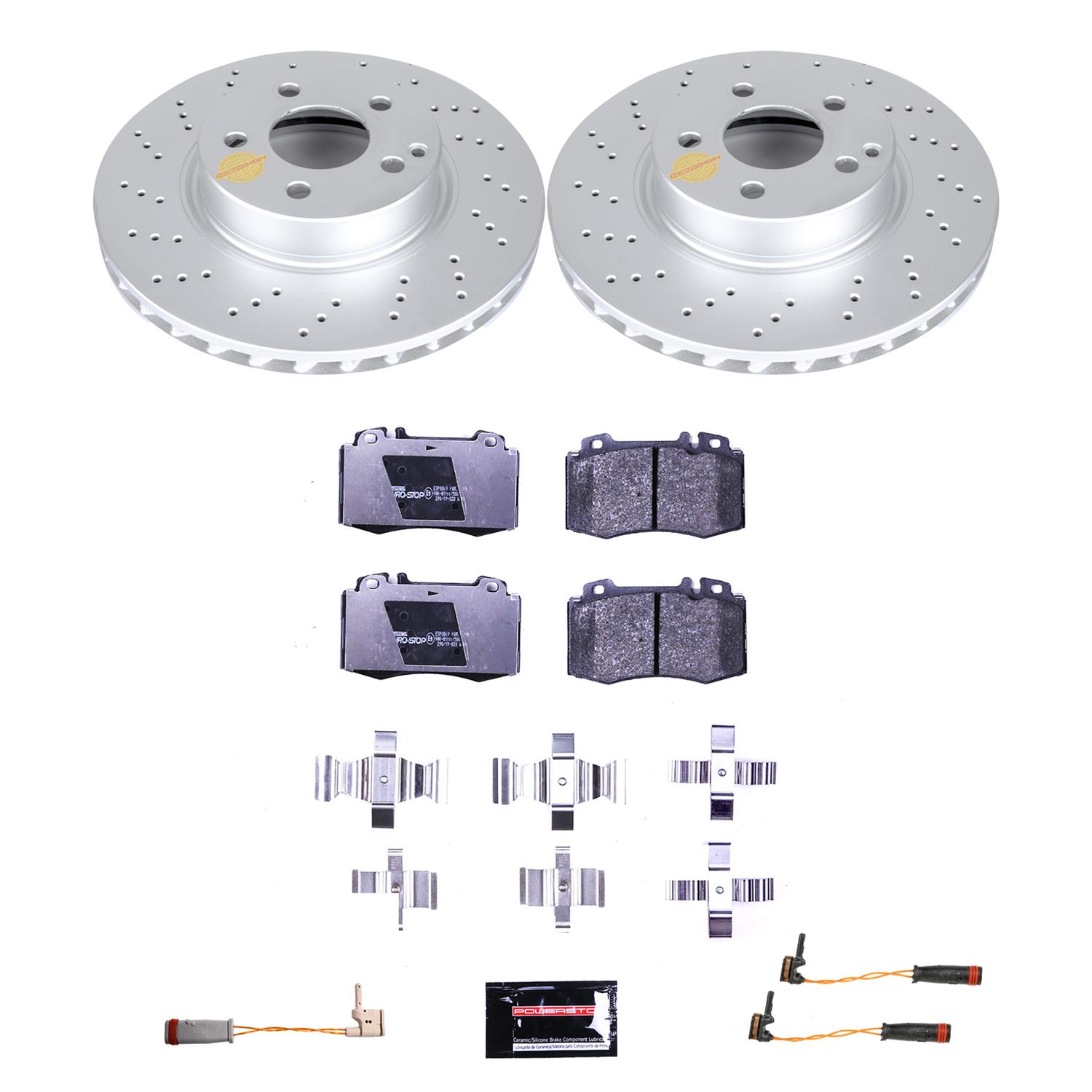 Power Stop 04-06 Mercedes-Benz E500 Front & Rear Euro-Stop Brake Kit (1x psbESK7770, 1x psbESK5322) thumbnail 9