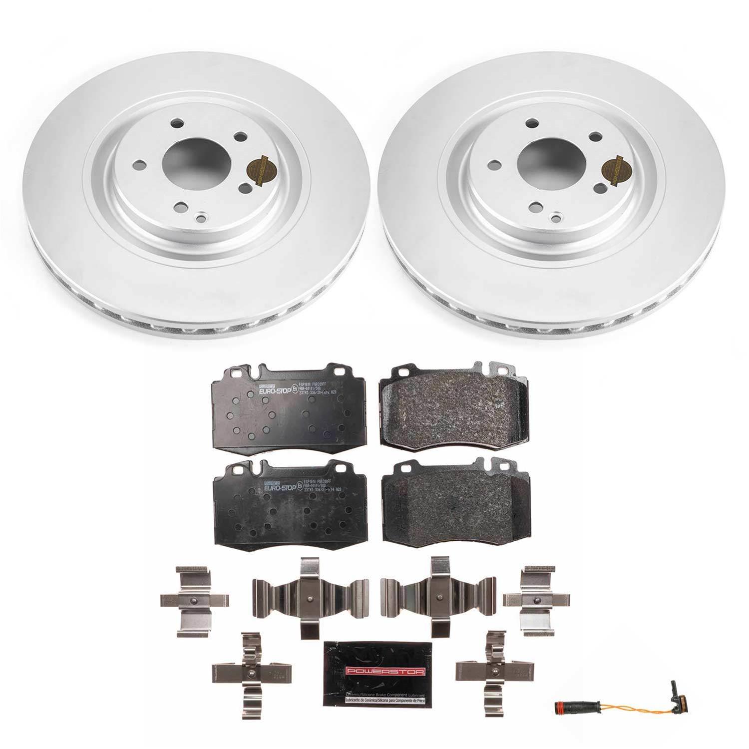 Power Stop 03-06 Mercedes-Benz CLK500 Front & Rear Euro-Stop Brake Kit (1x psbESK7788, 1x psbESK6718) thumbnail 7