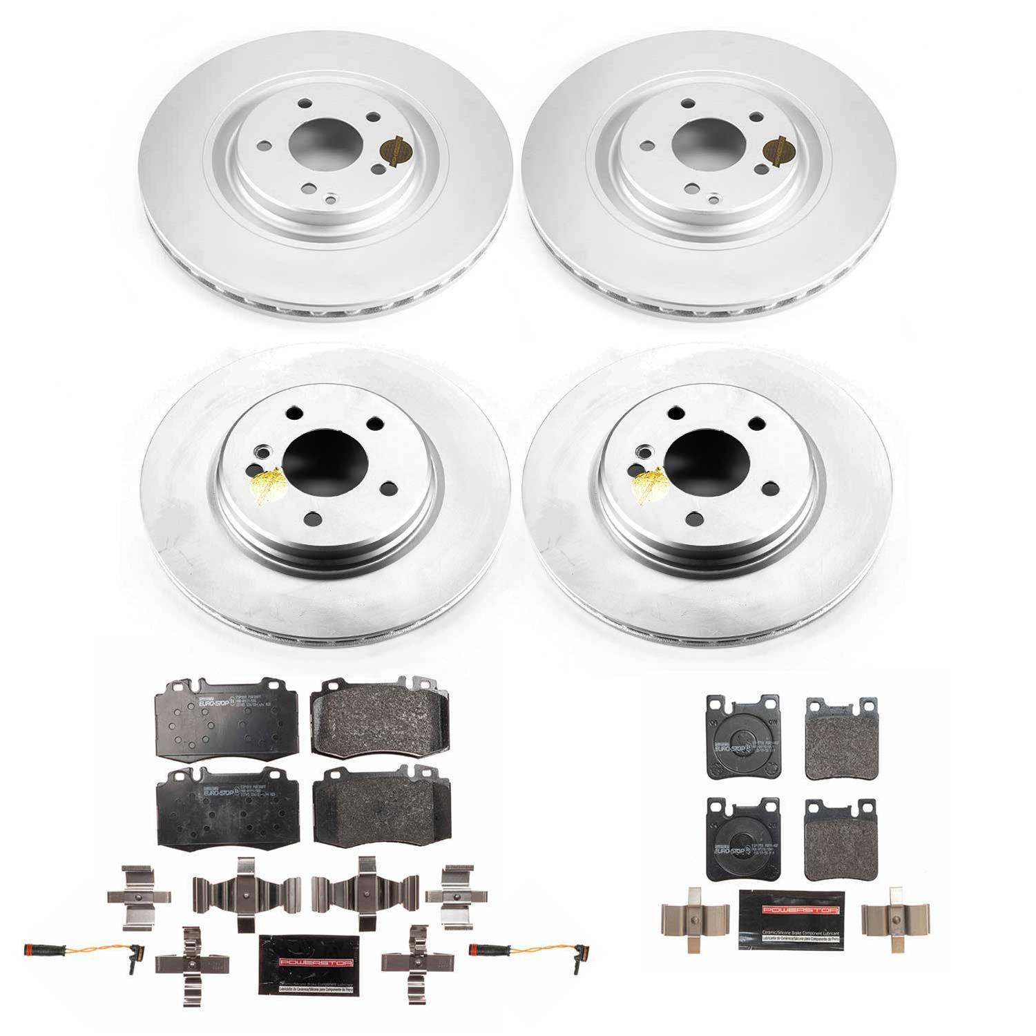 Power Stop 03-06 Mercedes-Benz CLK500 Front & Rear Euro-Stop Brake Kit (1x psbESK7788, 1x psbESK6718) thumbnail 6