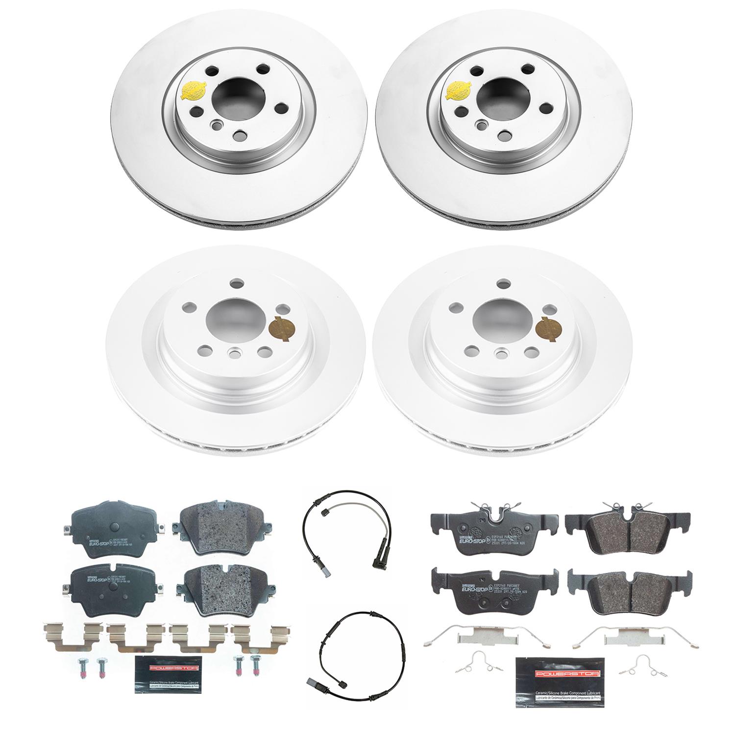 Power Stop 16-20 BMW X1 Front & Rear Euro-Stop Brake Kit (1x psbESK7888, 1x psbESK7899) thumbnail 7