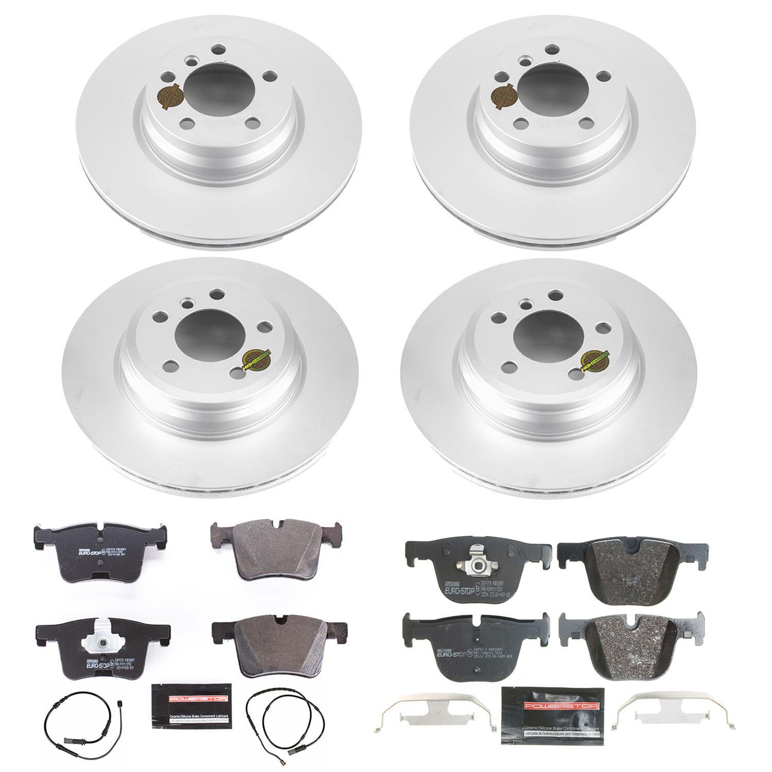 Power Stop 2015 BMW 328i xDrive Front & Rear Euro-Stop Brake Kit (1x psbESK6854, 1x psbESK6667) thumbnail 5